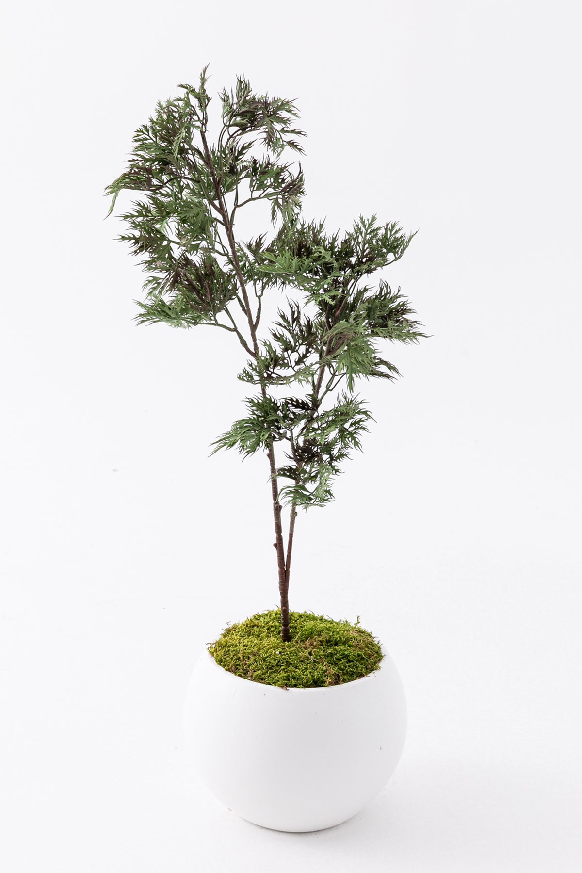Yapay Çamdalı Küre Saksı 80 cm 2 Dal