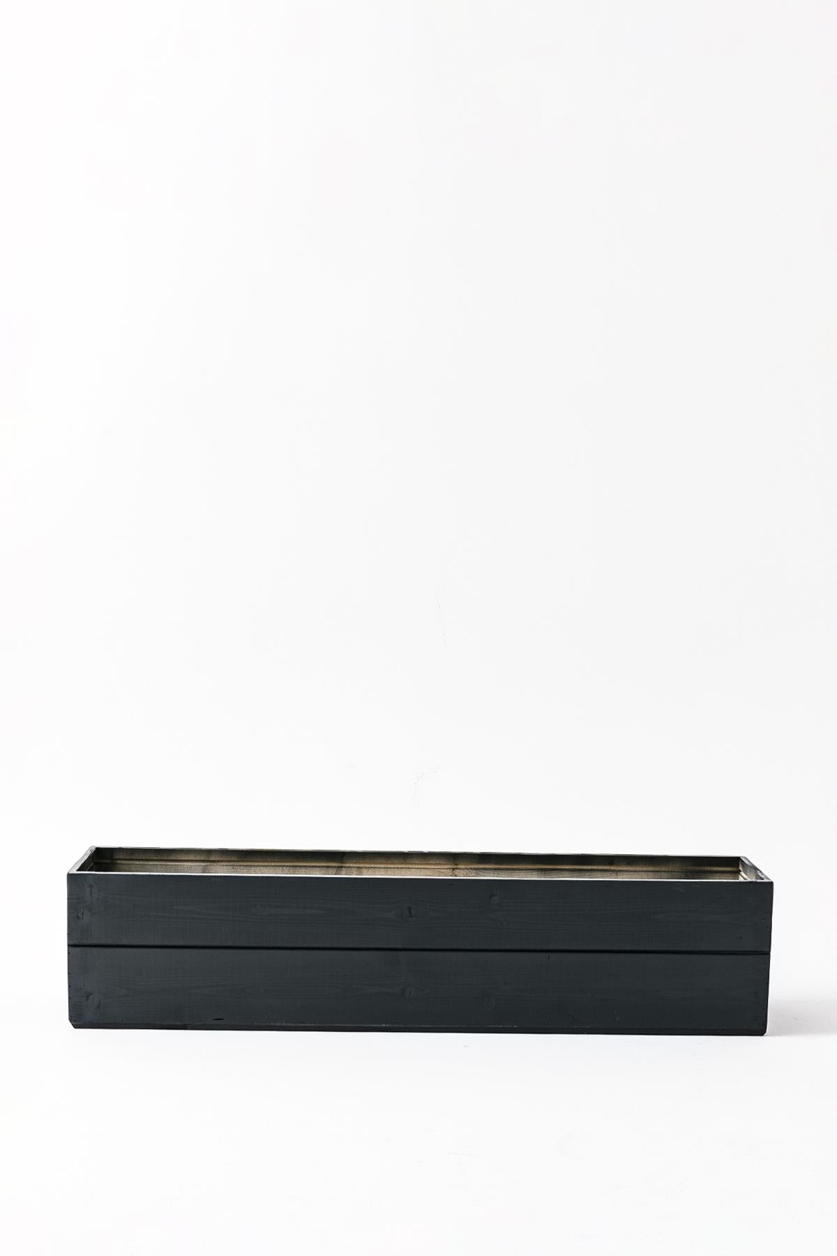 Ahşap Seperatör Saksı Antrasit 100 Cm