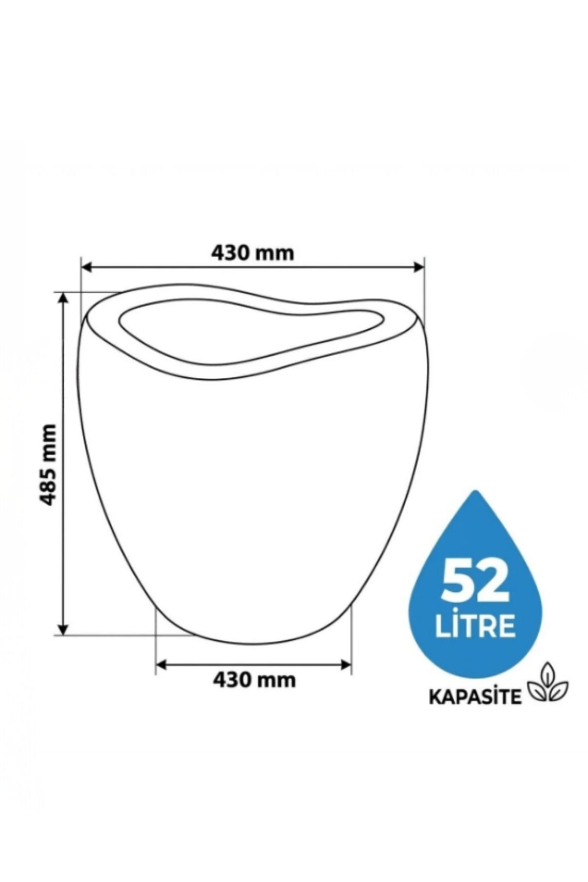 Dekoratif Lale Saksı