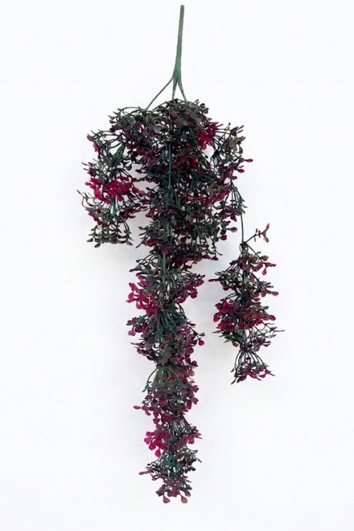 Yapay Şimşir Sarmaşık Yeşil Pembe 75 Cm 5 Dal (Uv)