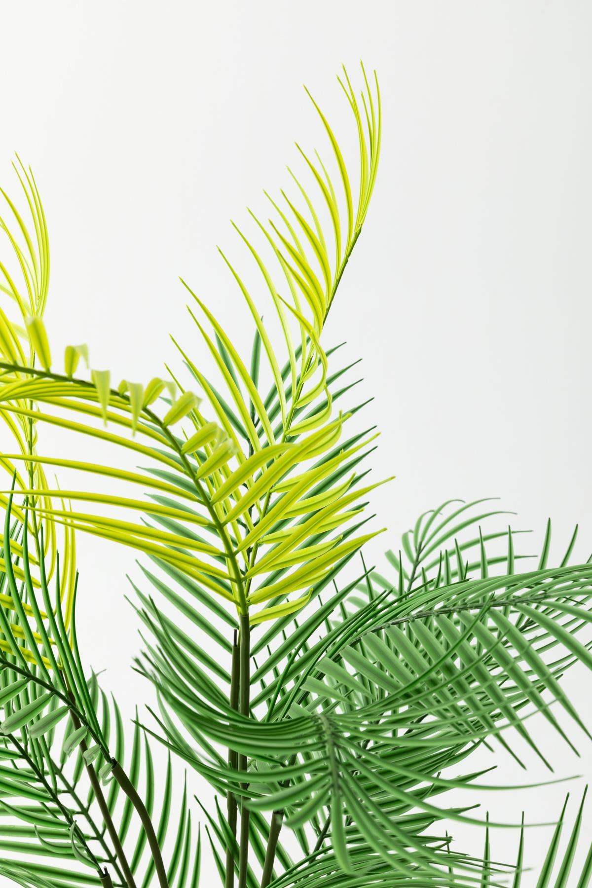 Yapay Ağaç Areka Ağacı Palmiye Ağacı Salon Bitkisi Yapay Areka 130 Cm 20 Yaprak