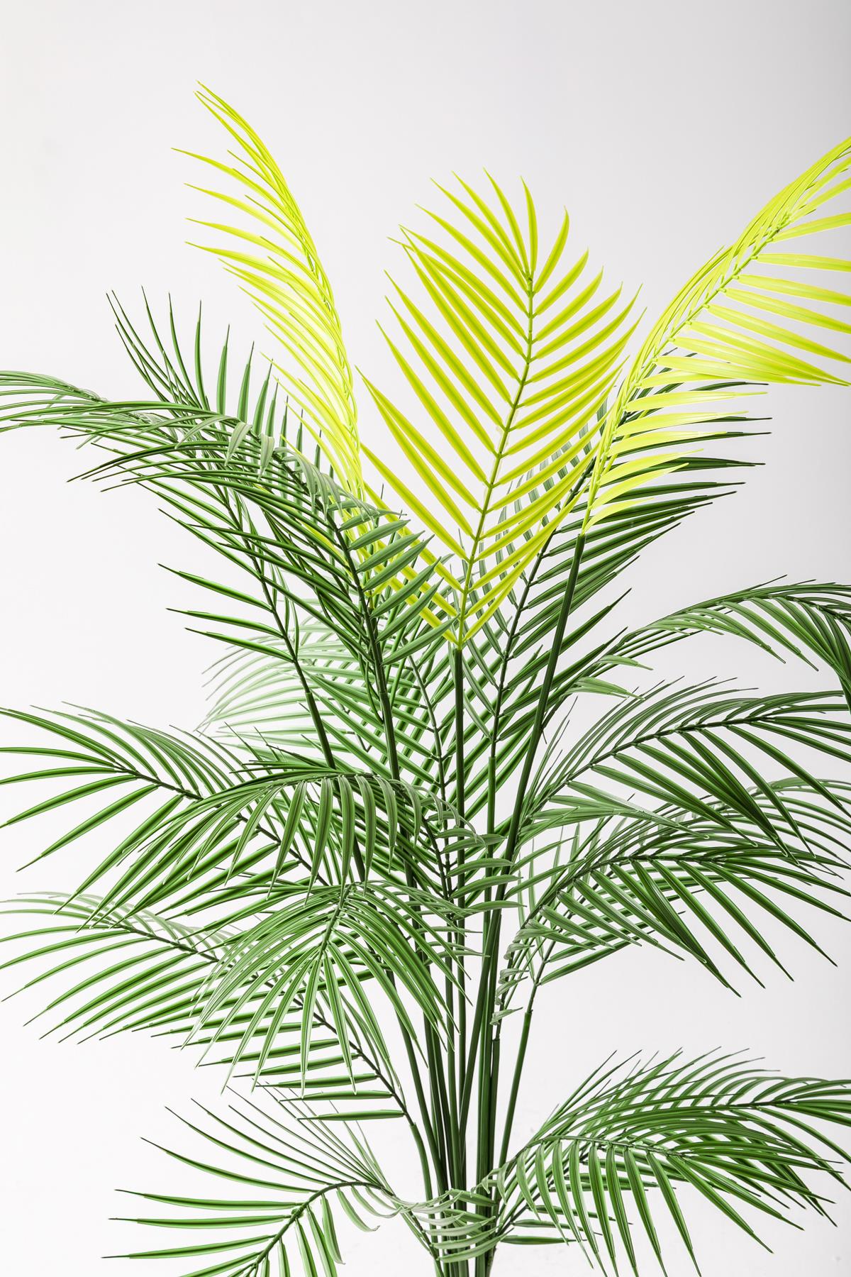 Yapay Areka Palmiyesi 130 Cm Küre Plastik Saksı