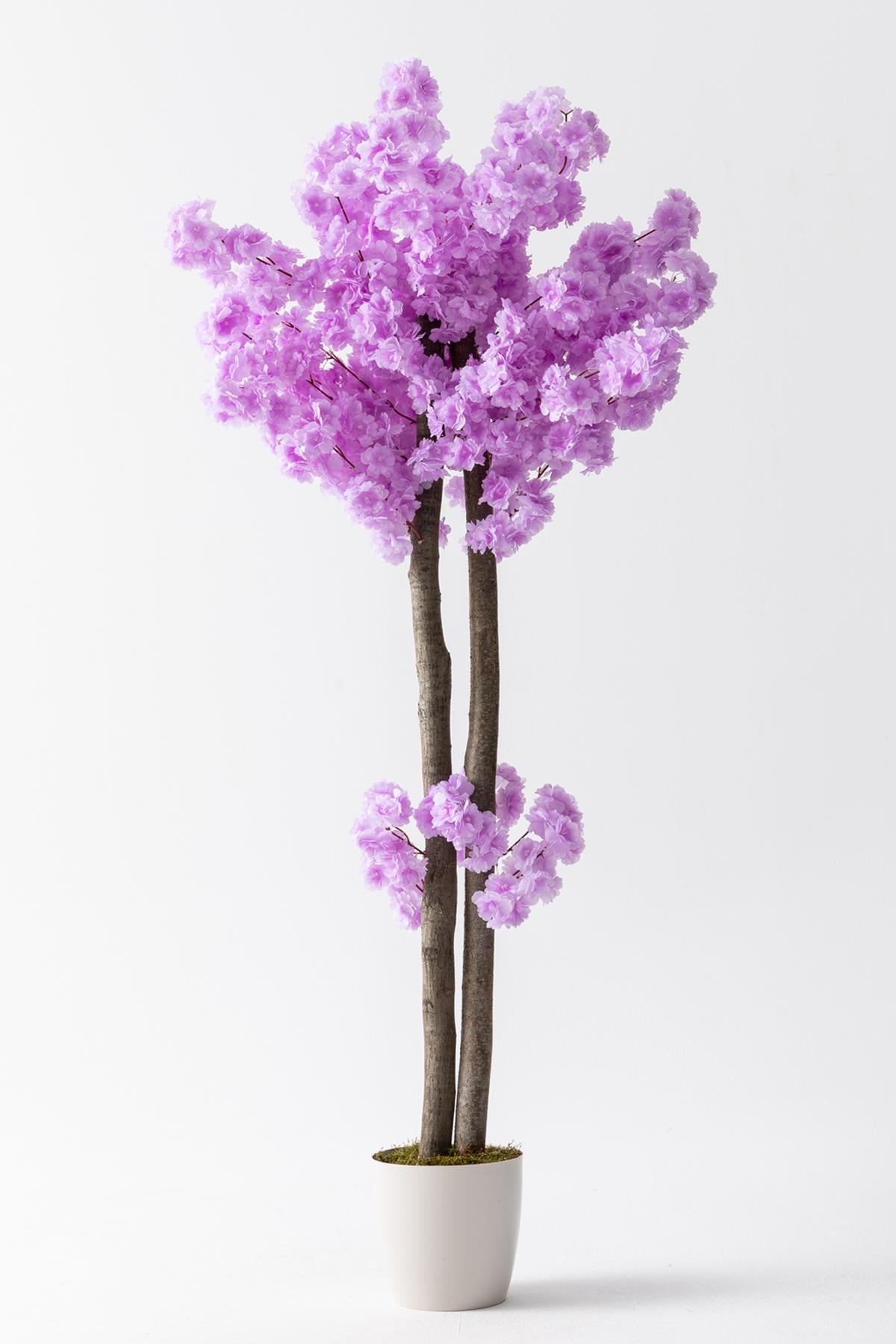 Yapay Bahar Dalı Ağacı Mor 130 cm