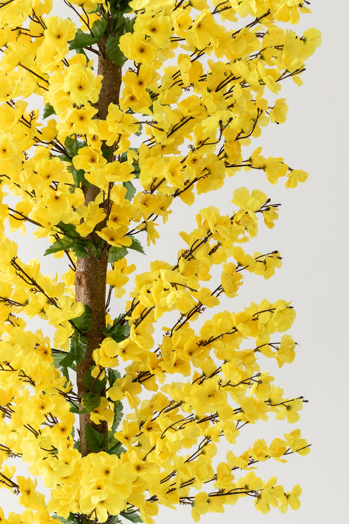 Yapay Bahar Dalı Ağacı Sarı 180 Cm 81 Dal