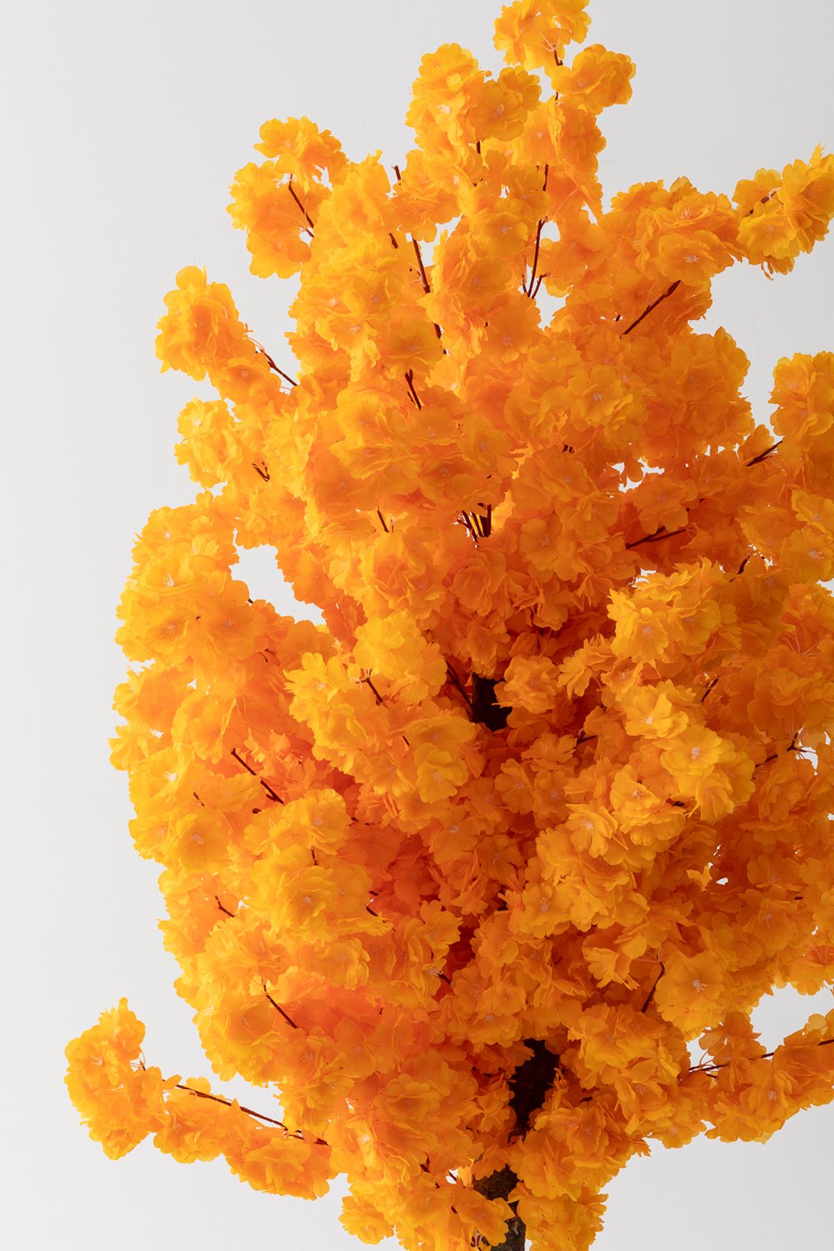 Yapay Bahar Dalı Ağacı Turuncu 200 cm 90 Dal