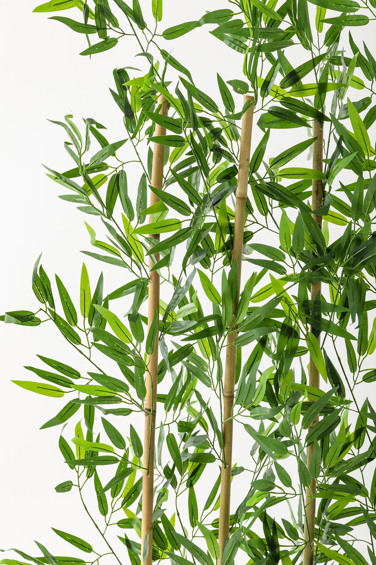 Yapay Bambu Seperatör 150 Cm Kahverengi Saksı