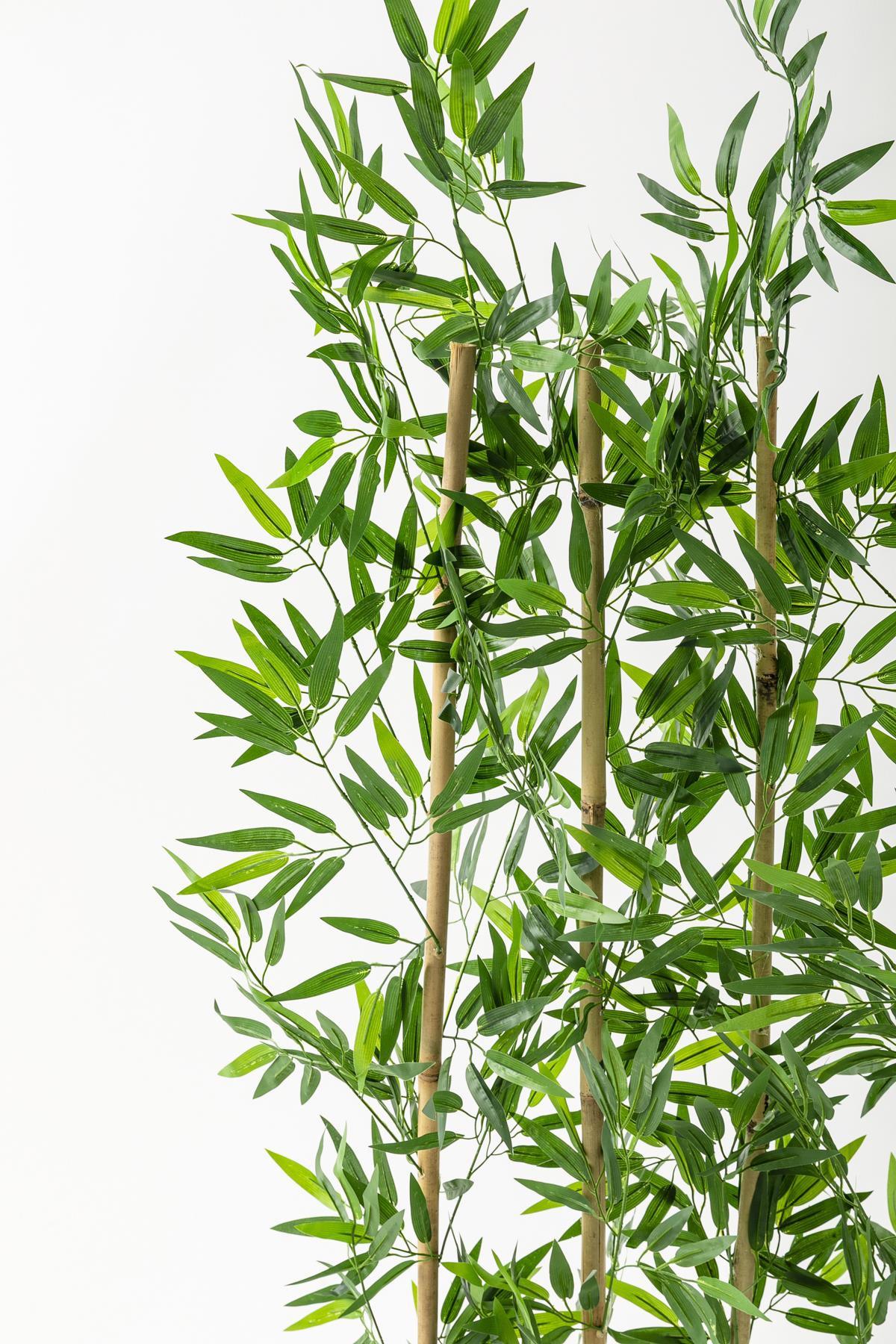 Yapay Bambu Seperatör 150 Cm Plastik Antrasit Saksı