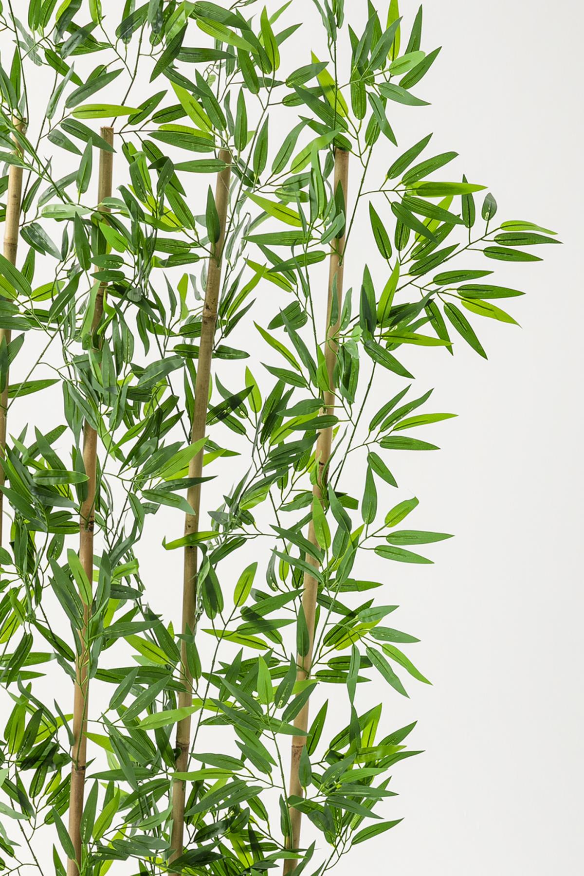 Yapay Bambu Seperatör 175 Cm Plastik Antrasit Saksı