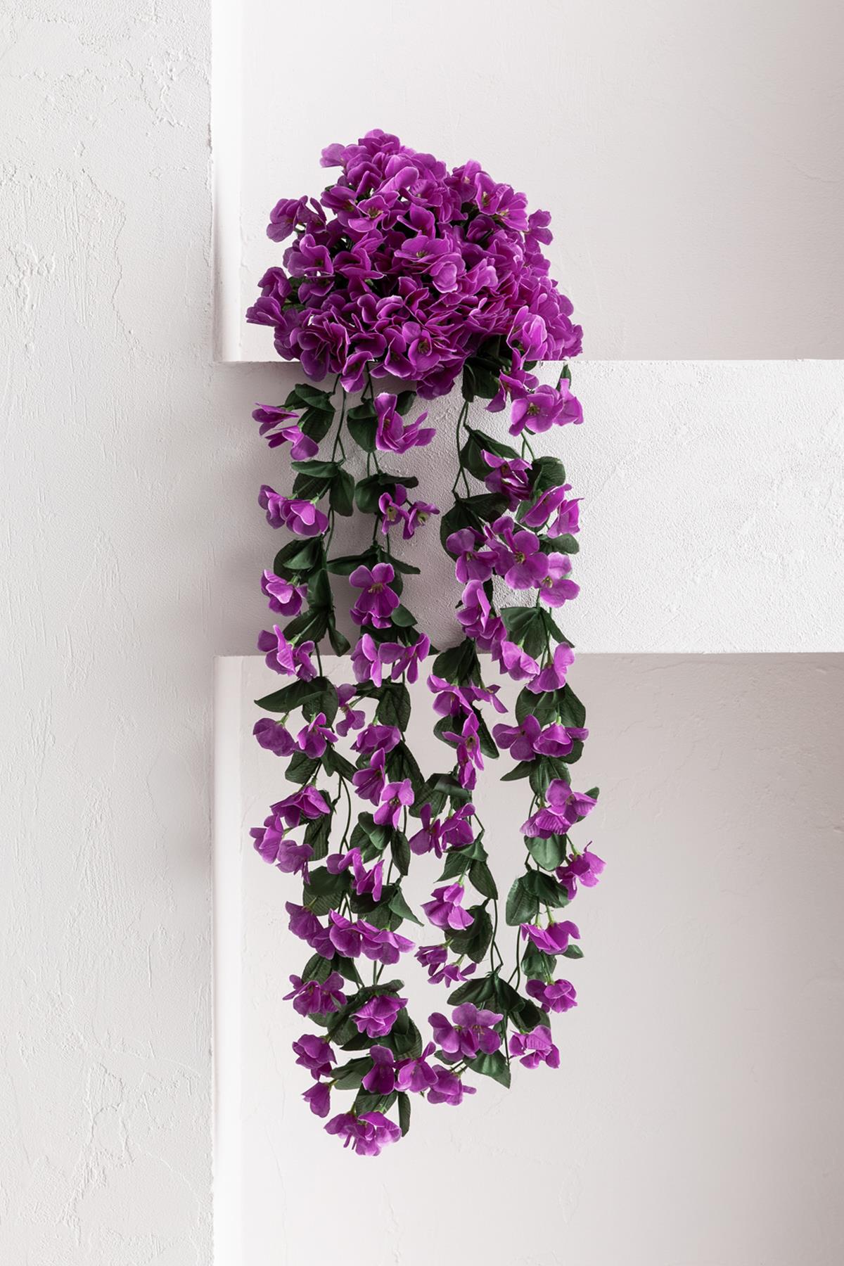 Yapay Begonvil Çiçeği 75 cm Lila 22 dal