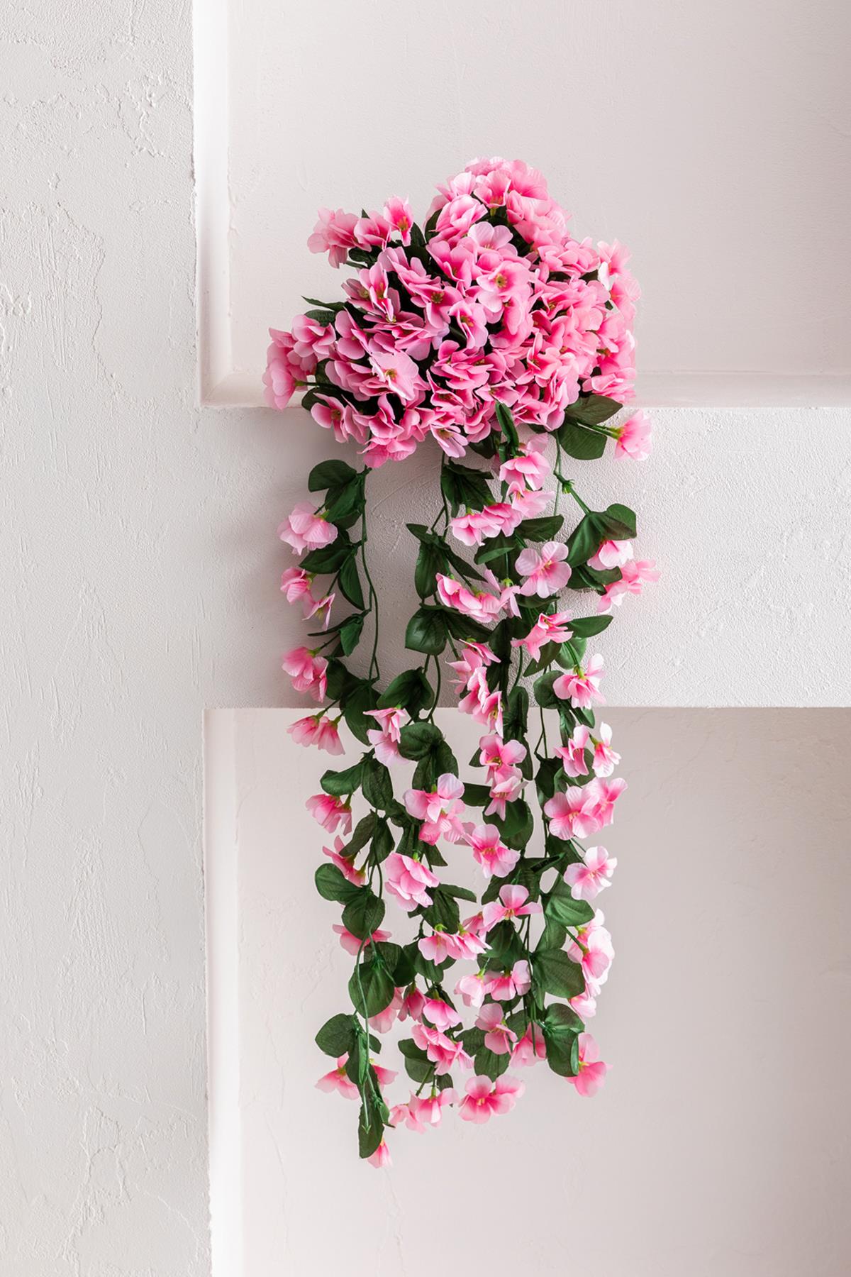 Yapay Begonvil Çiçeği 75 cm Pembe 22 dal