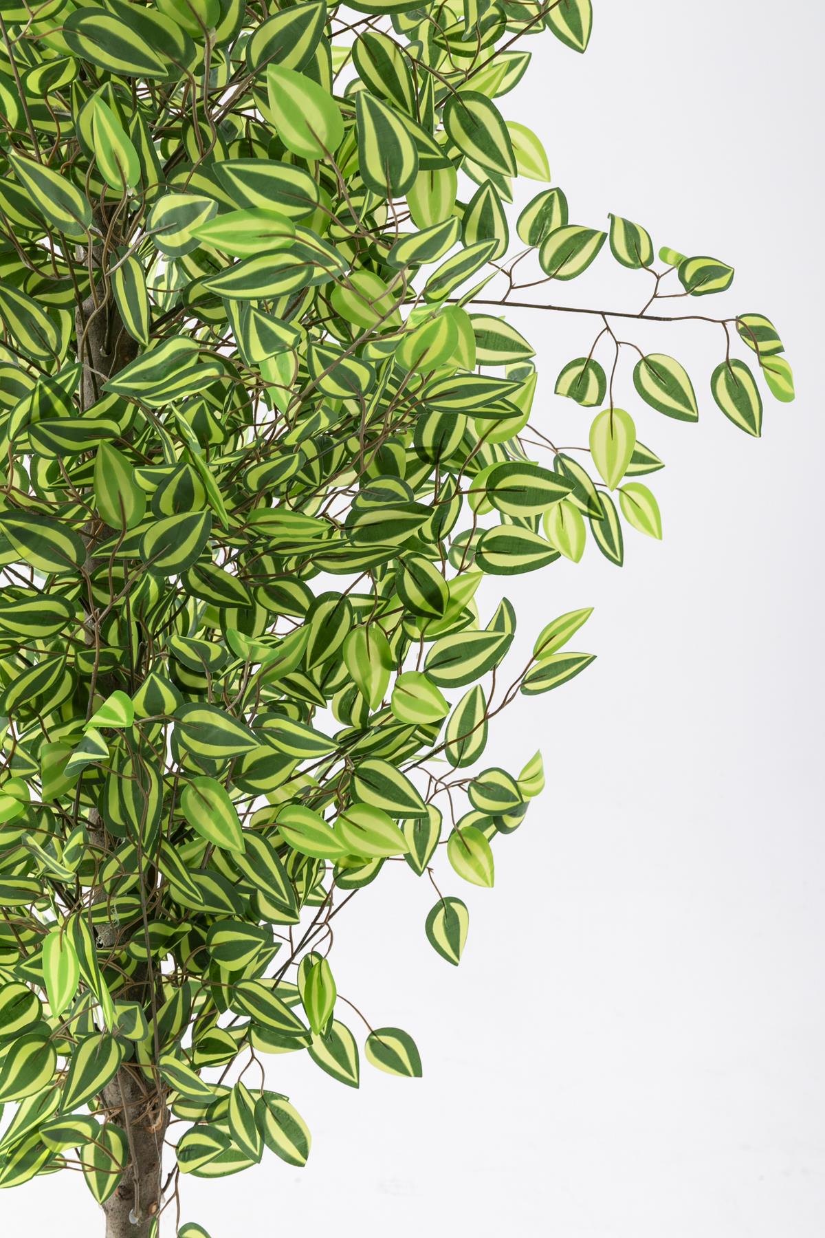 Yapay Benjamin Ağacı 180 Cm 108 Dal Yeşil Sarı