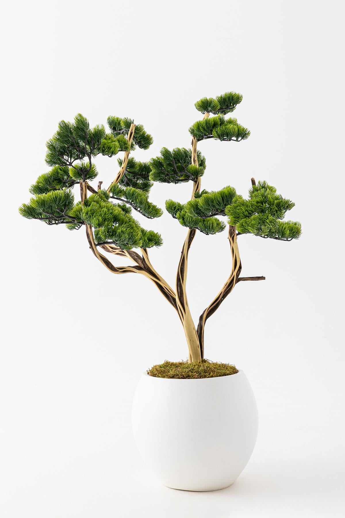 Yapay Bonsai 70 cm 18 Dal Küre Saksı