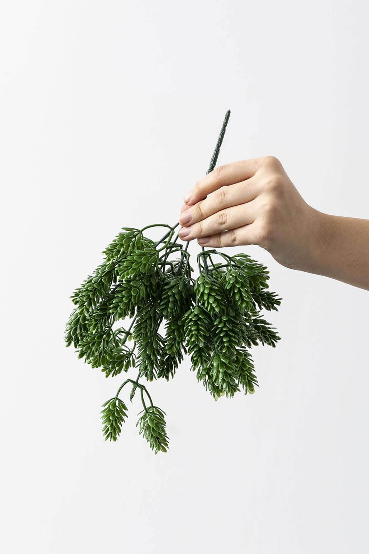 Yapay Çamdalı Demeti Yeşil 30 Cm 5 Dal (Uv)