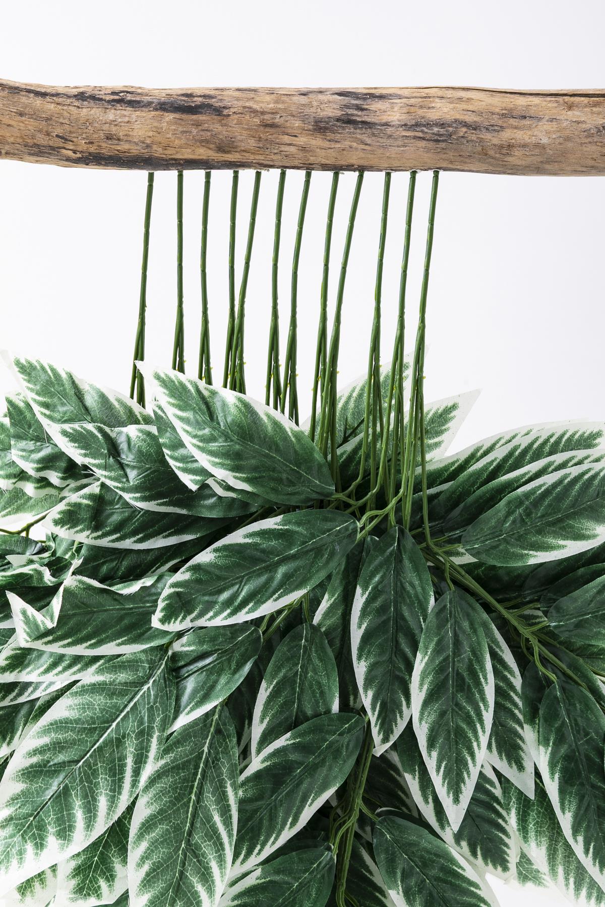 Yapay Ceviz Yaprağı 12'li Beyaz