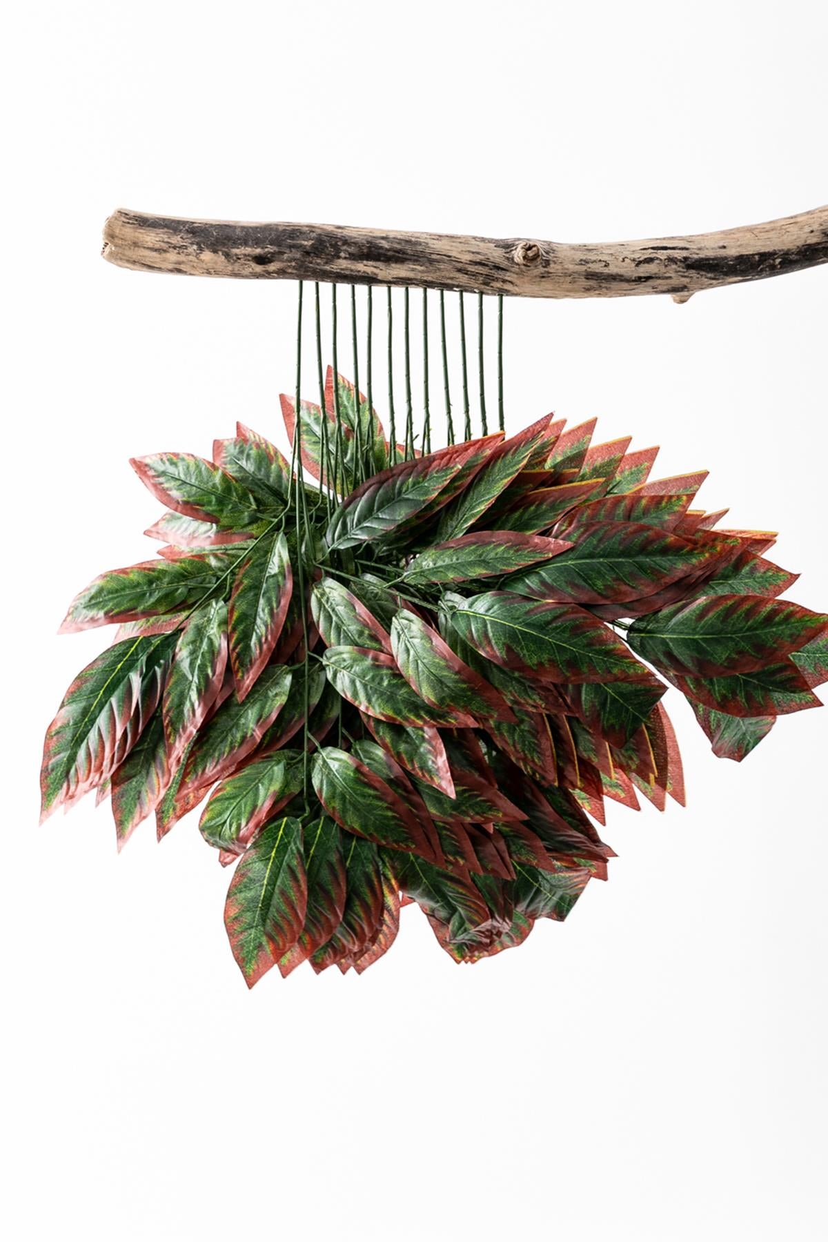 Yapay Ceviz Yaprağı 12'li Kırmızı