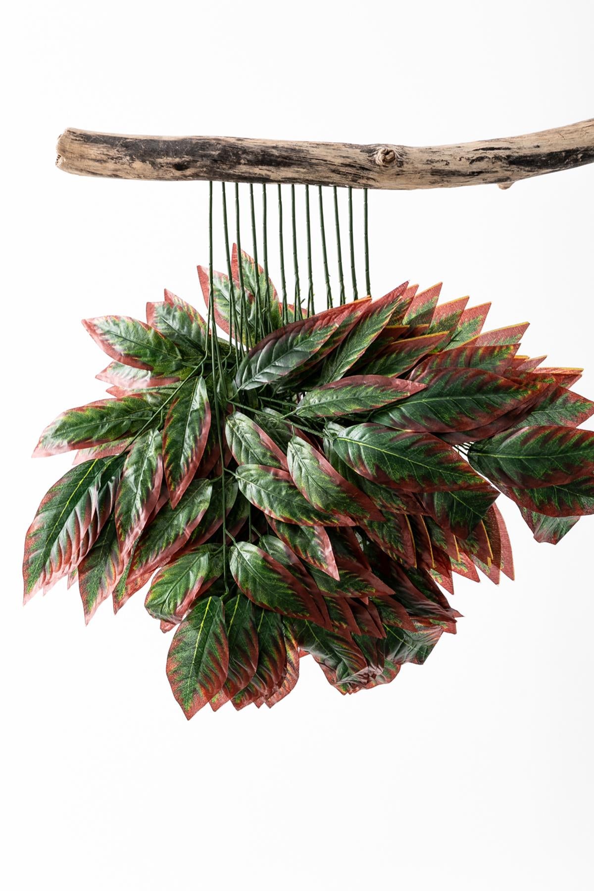 Yapay Ceviz Yaprağı 12'li Kırmızı