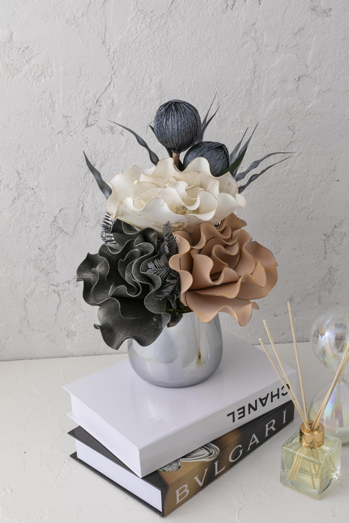 Yapay Çiçek Cezve Aranjman 803