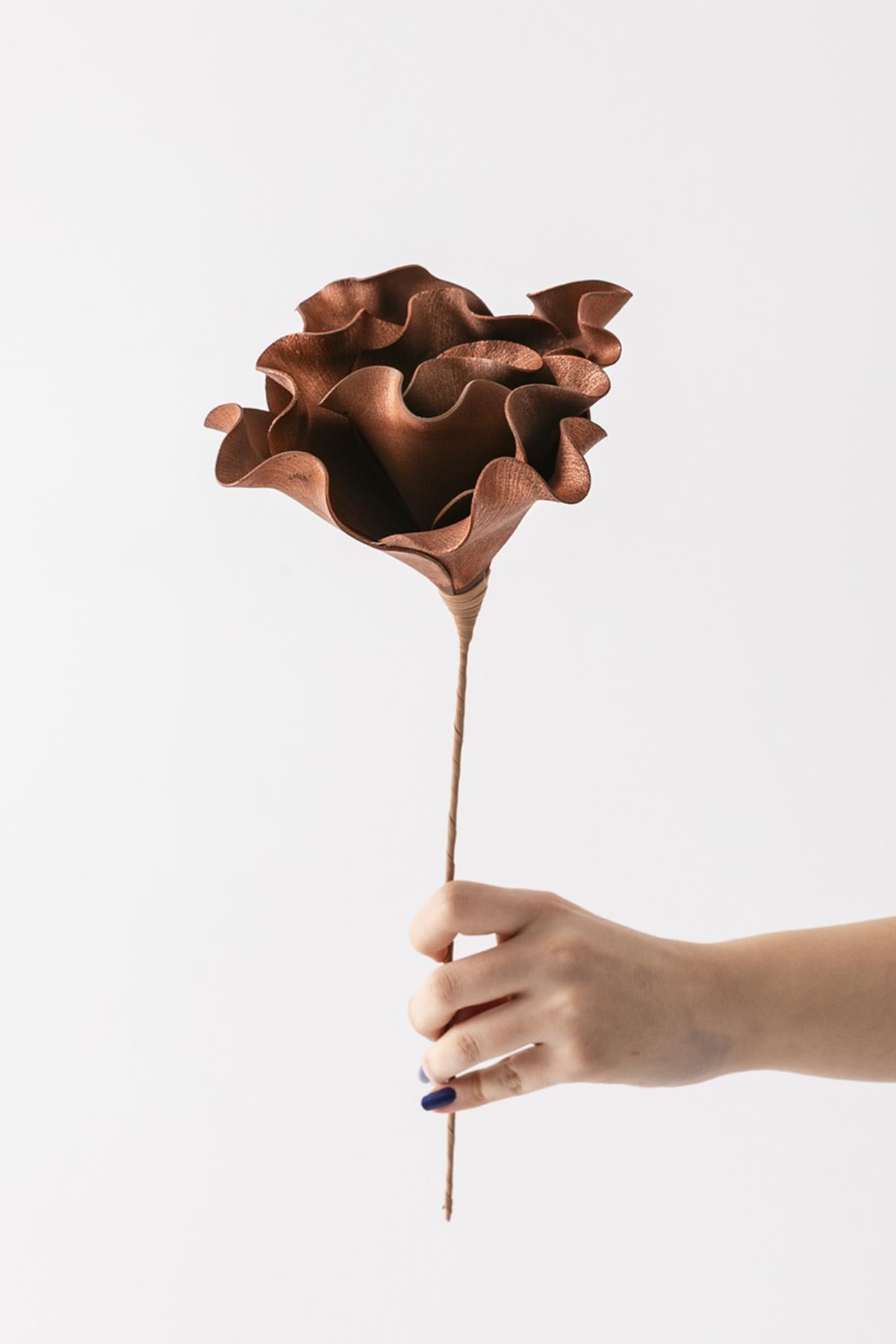 Yapay Çiçek Lateks Pastel Turuncu 50 Cm