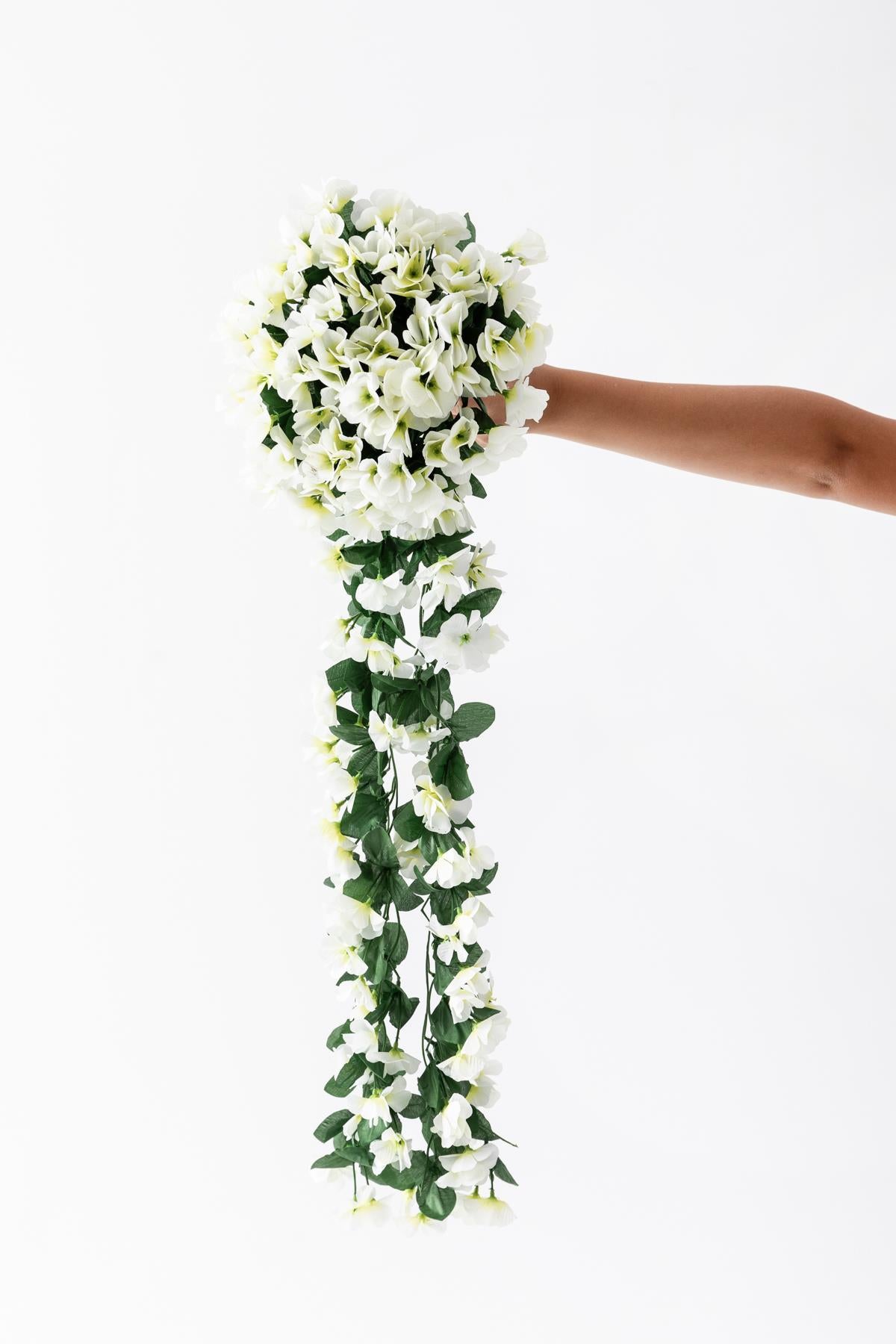 Yapay Çiçek Sarkan Begonvil Çiçeği 75 cm 22 Dal