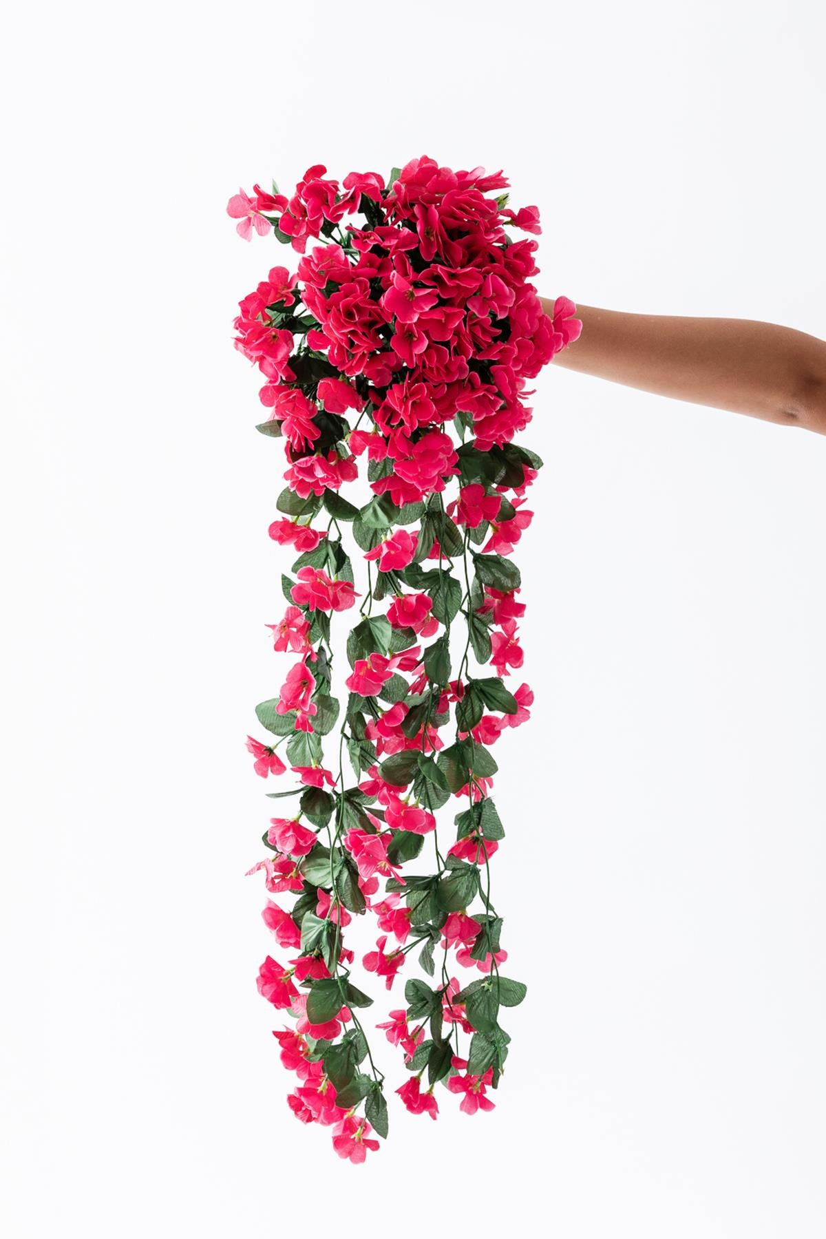 Yapay Çiçek Sarkan Begonvil Çiçeği 75 cm 22 Dal