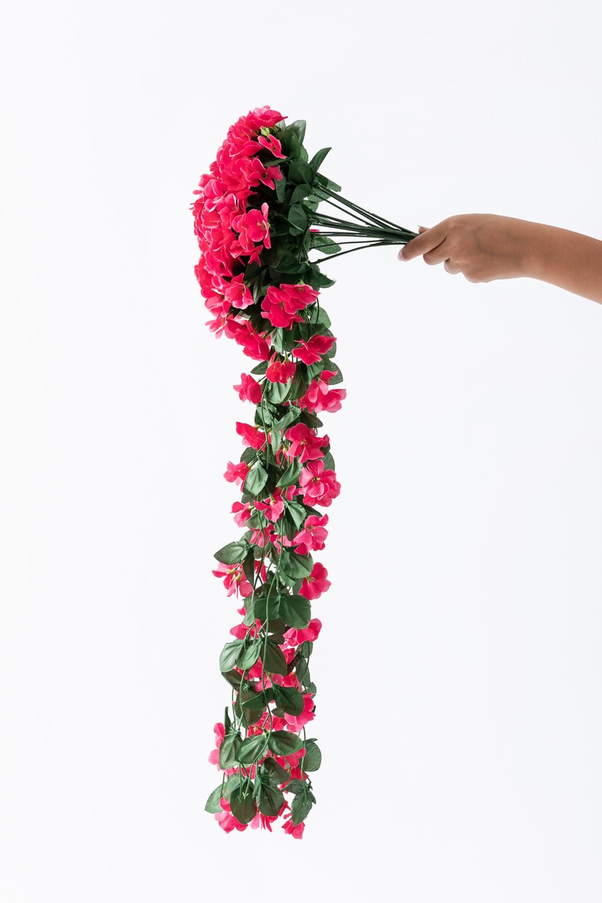 Yapay Çiçek Sarkan Begonvil Çiçeği 75 cm 22 Dal