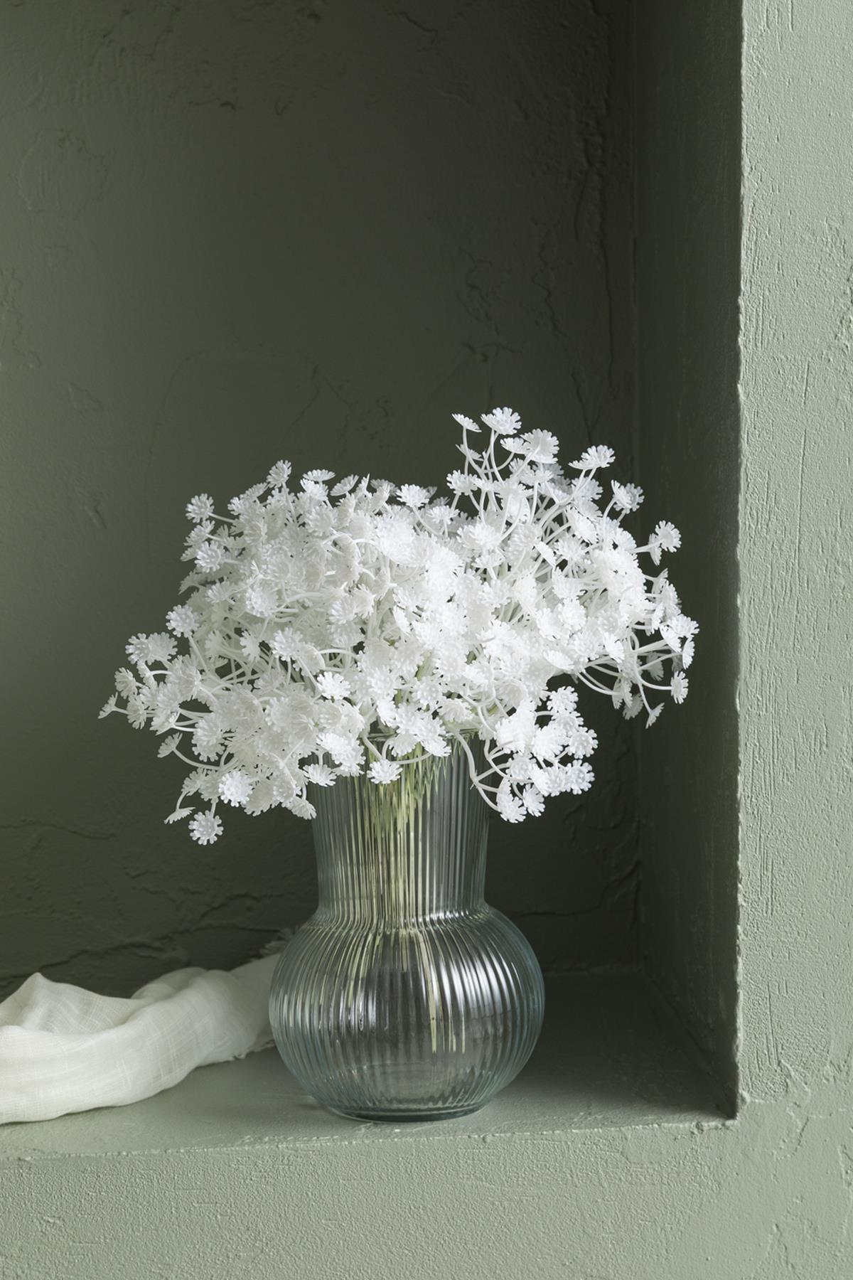 Yapay Cipso Demeti Beyaz 30 Cm 5 Dal