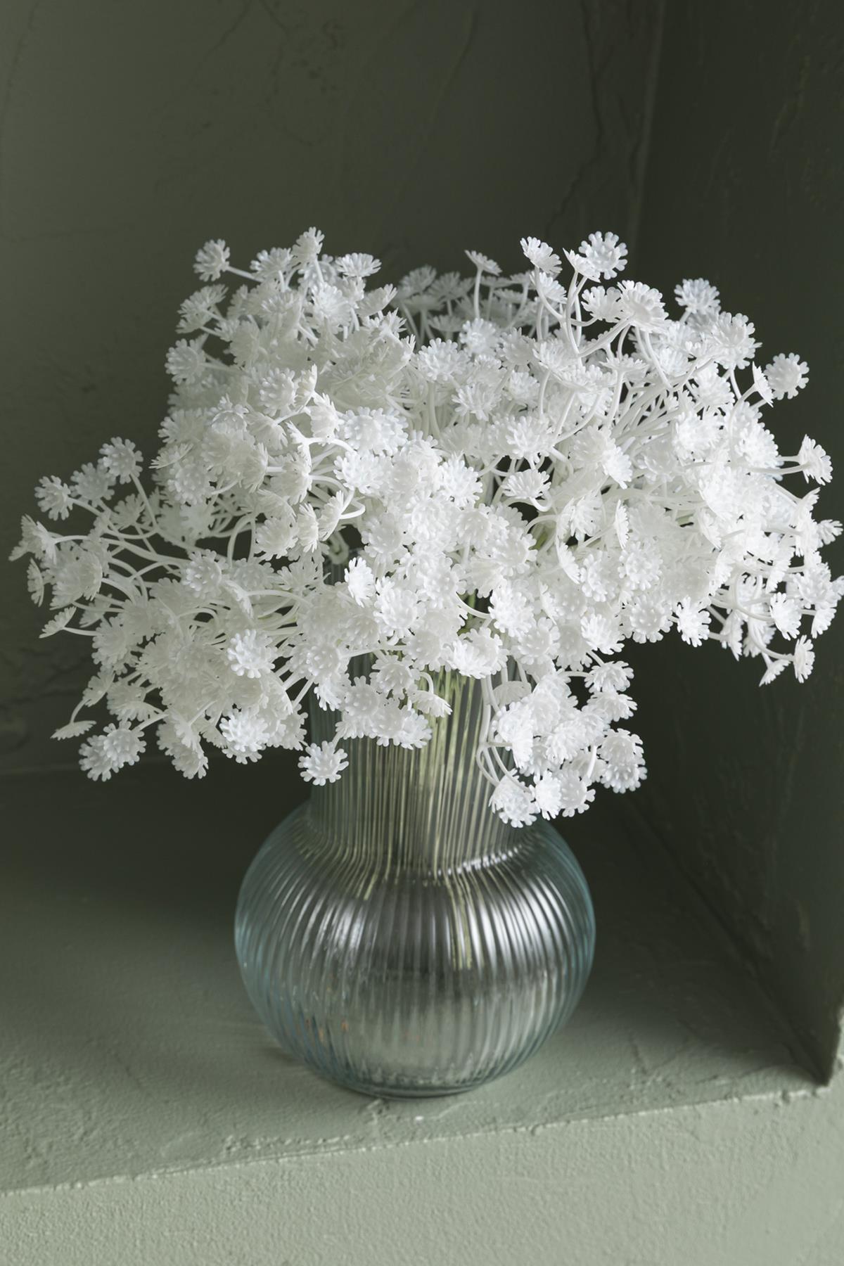 Yapay Cipso Demeti Beyaz 30 Cm 5 Dal