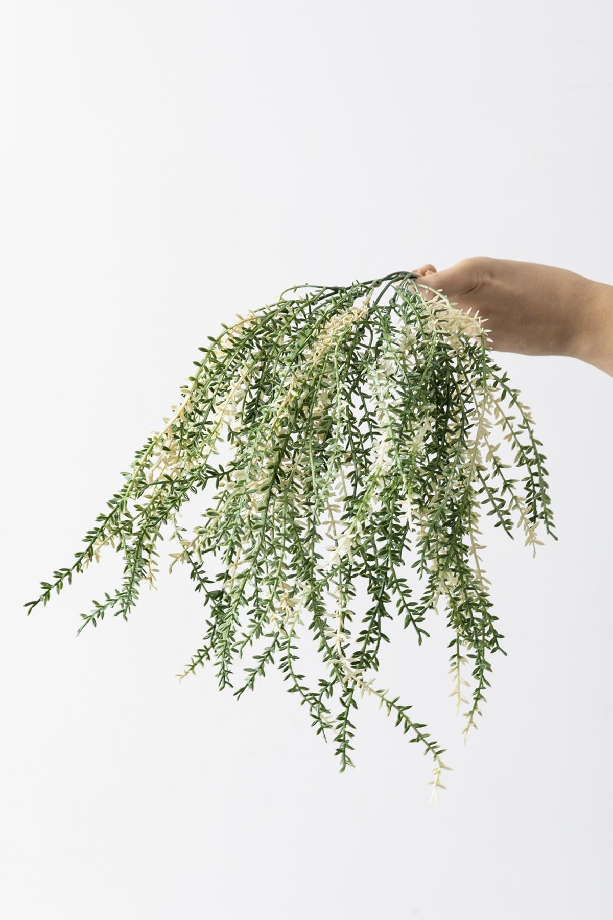 Yapay Cipso Demeti Yeşil Krem 50 Cm 7 Dal(Uv)