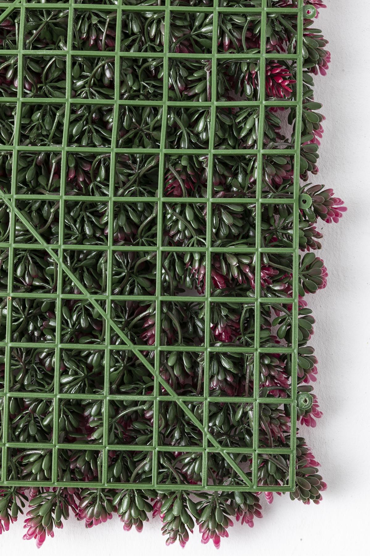 Yapay Duvar Paneli (Uv) Korumalı Çamdalı Kırmızı 50*50 (Uv)