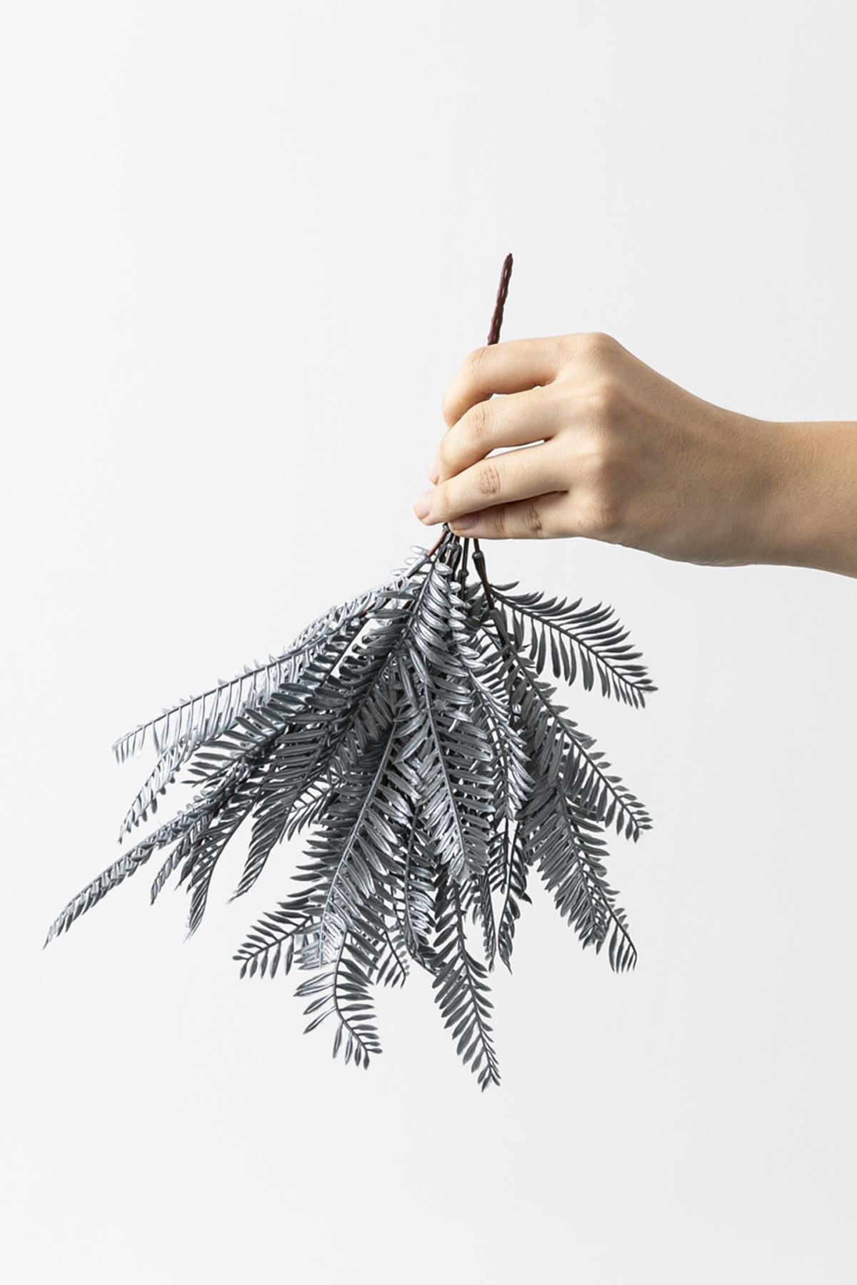 Yapay Fenix Demeti Gri 35 Cm 7 Dal(Uv)