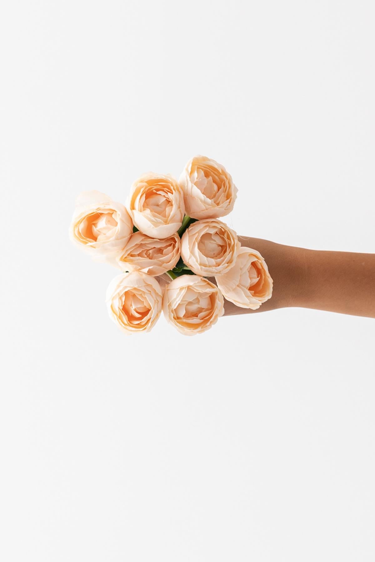 Yapay Gelin Eli Demeti 35 Cm 8 Dal Somon