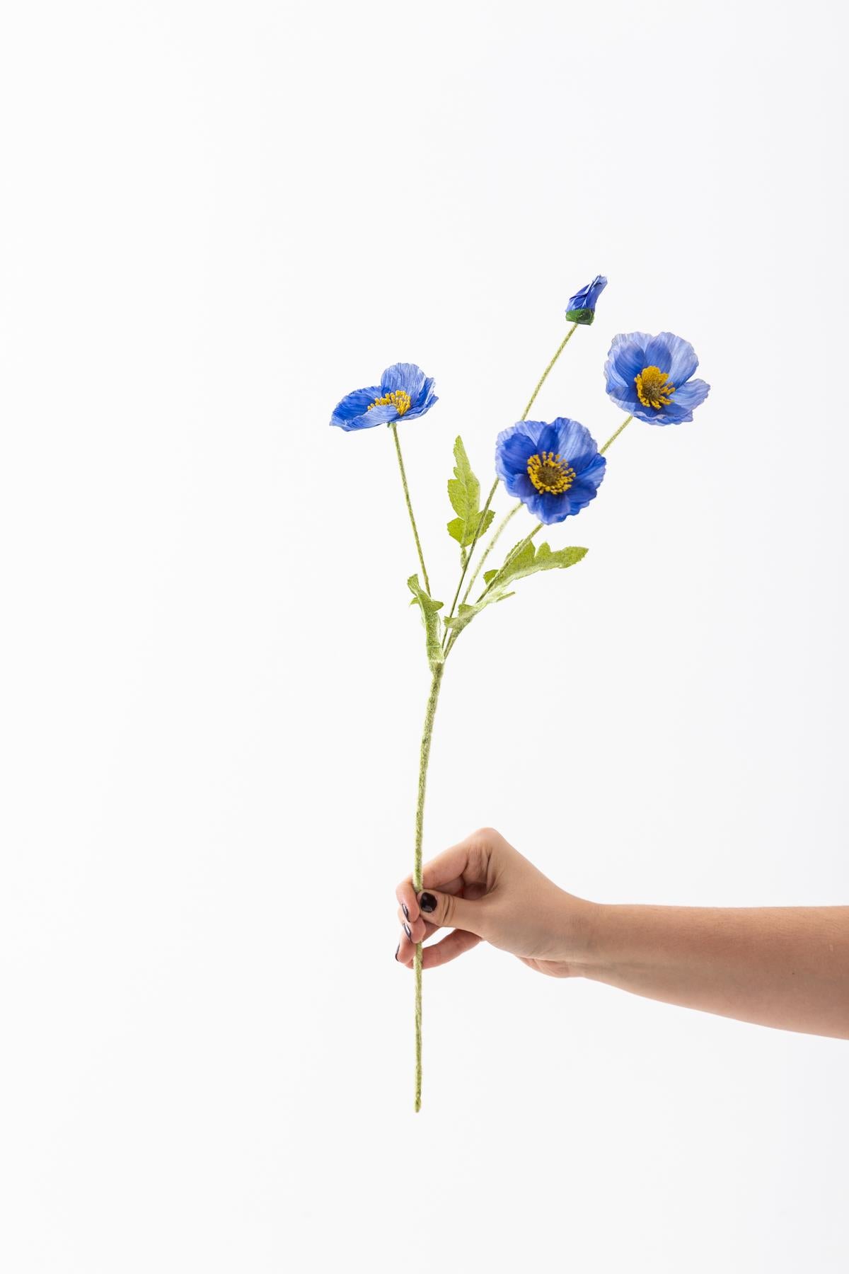 Yapay Gelincik Çiçeği 60 Cm Tek Dal