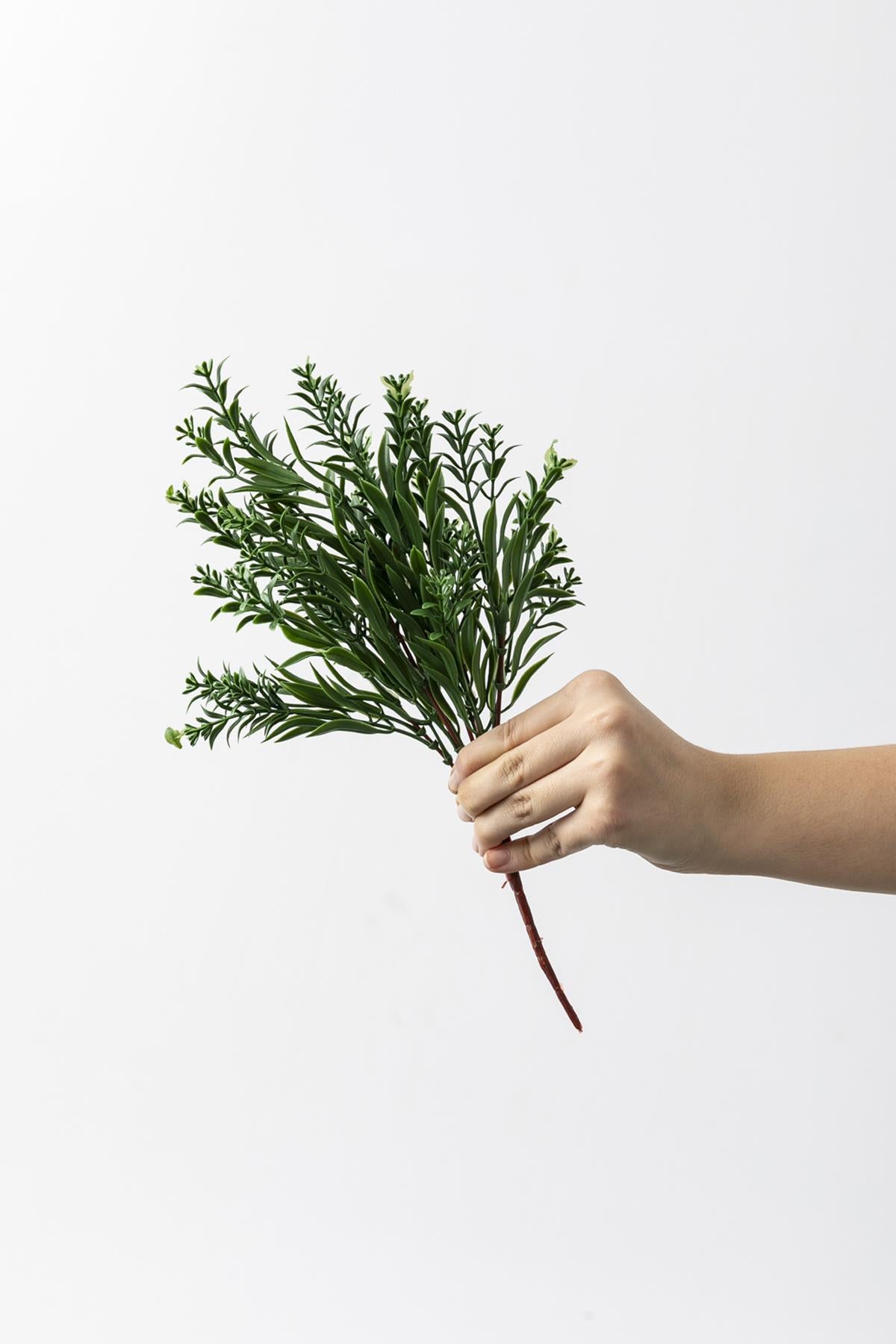 Yapay Ihlamur Demeti Koyu Yeşil 35 Cm 5 Dal(Uv)