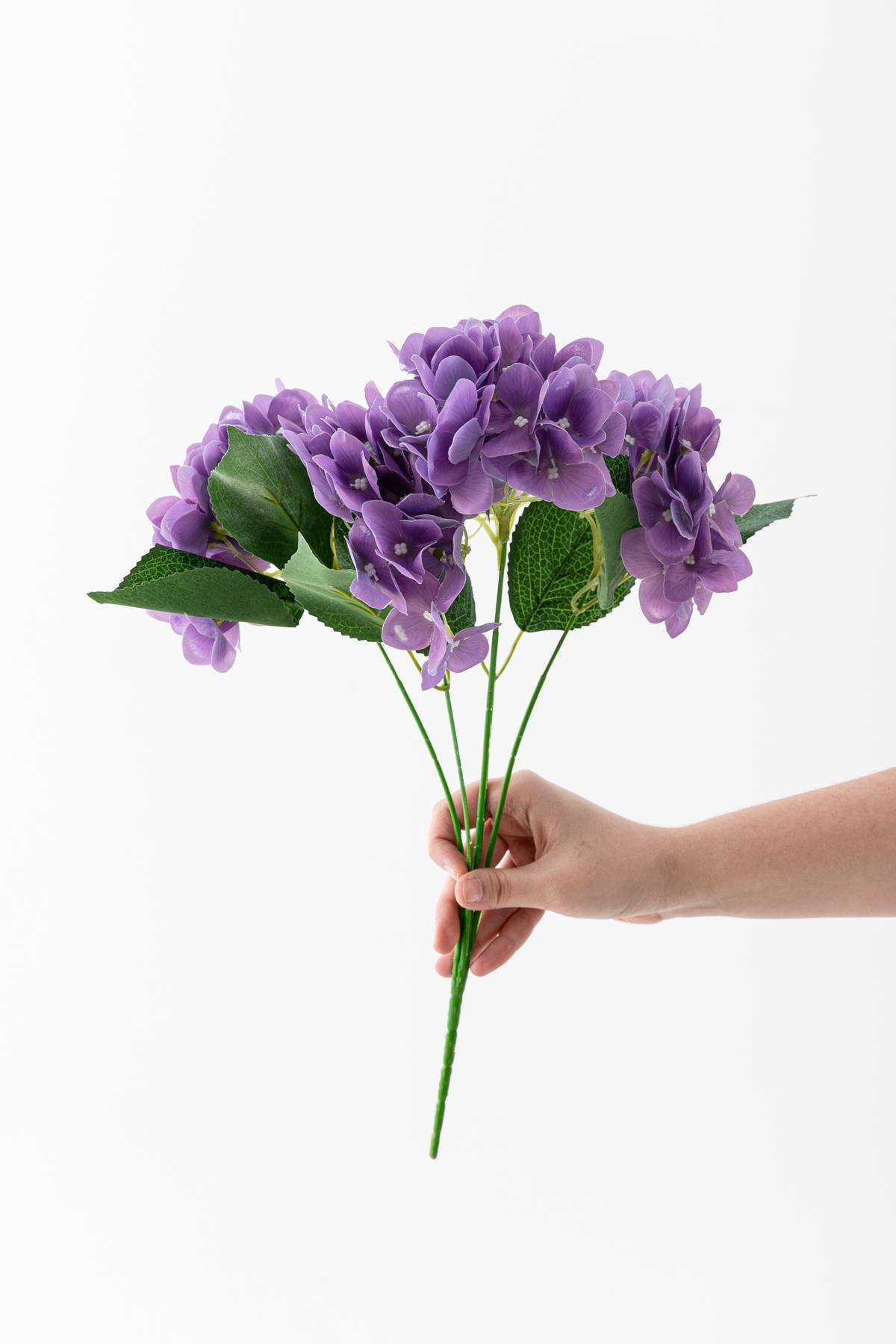 Yapay Islak Ortanca Çiçeği 45 cm 5 Dal