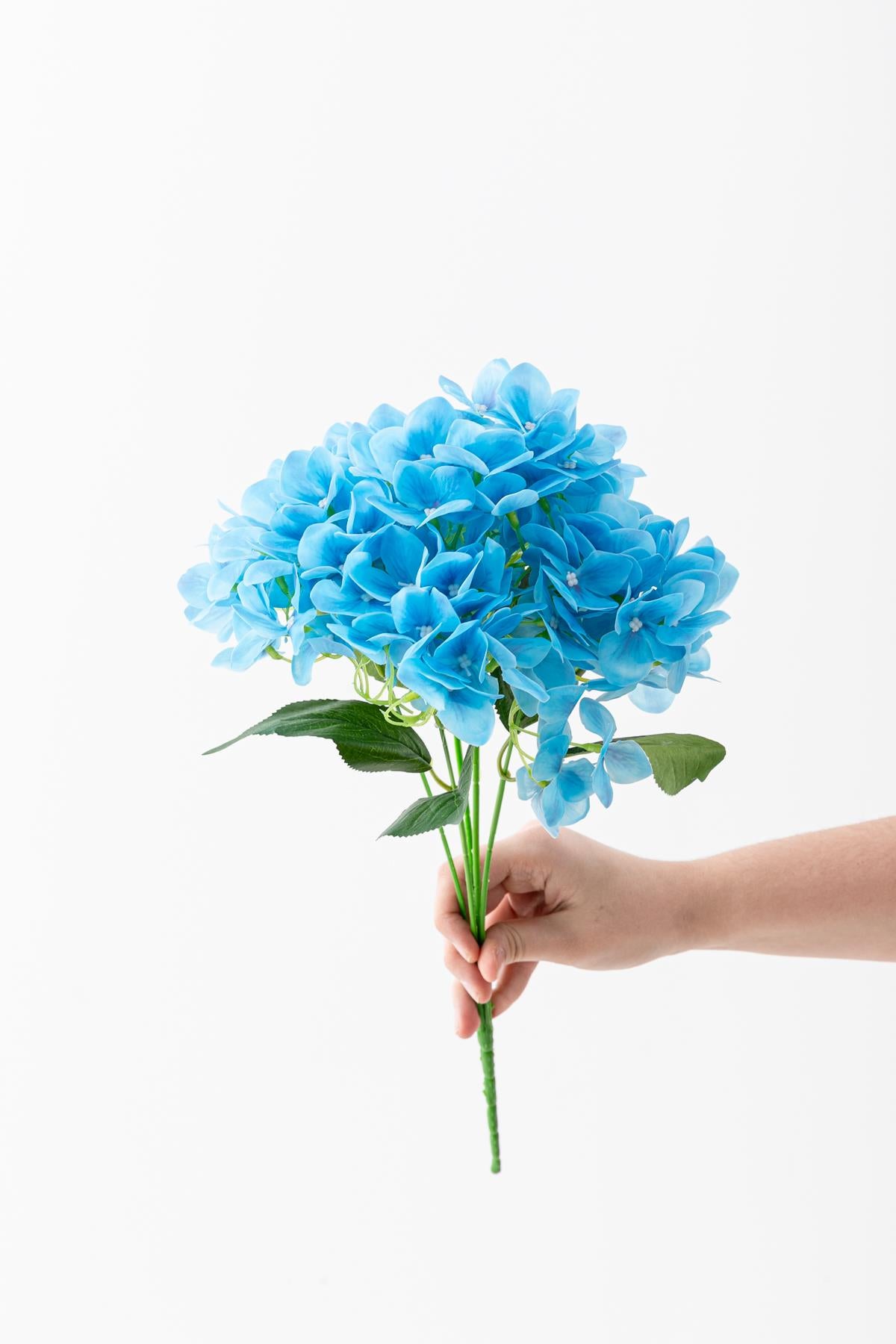 Yapay Islak Ortanca Çiçeği 45 cm 5 Dal