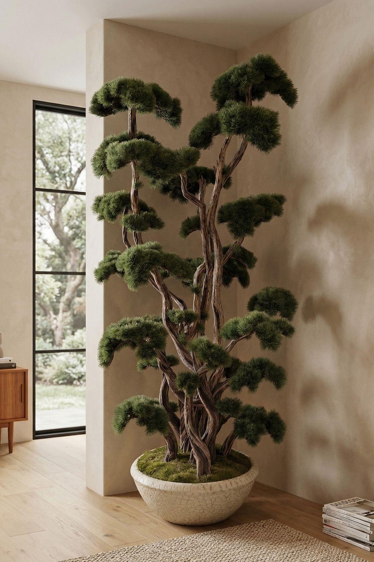 Yapay Jumbo Bonsai Ağacı 200 cm 50 Dal