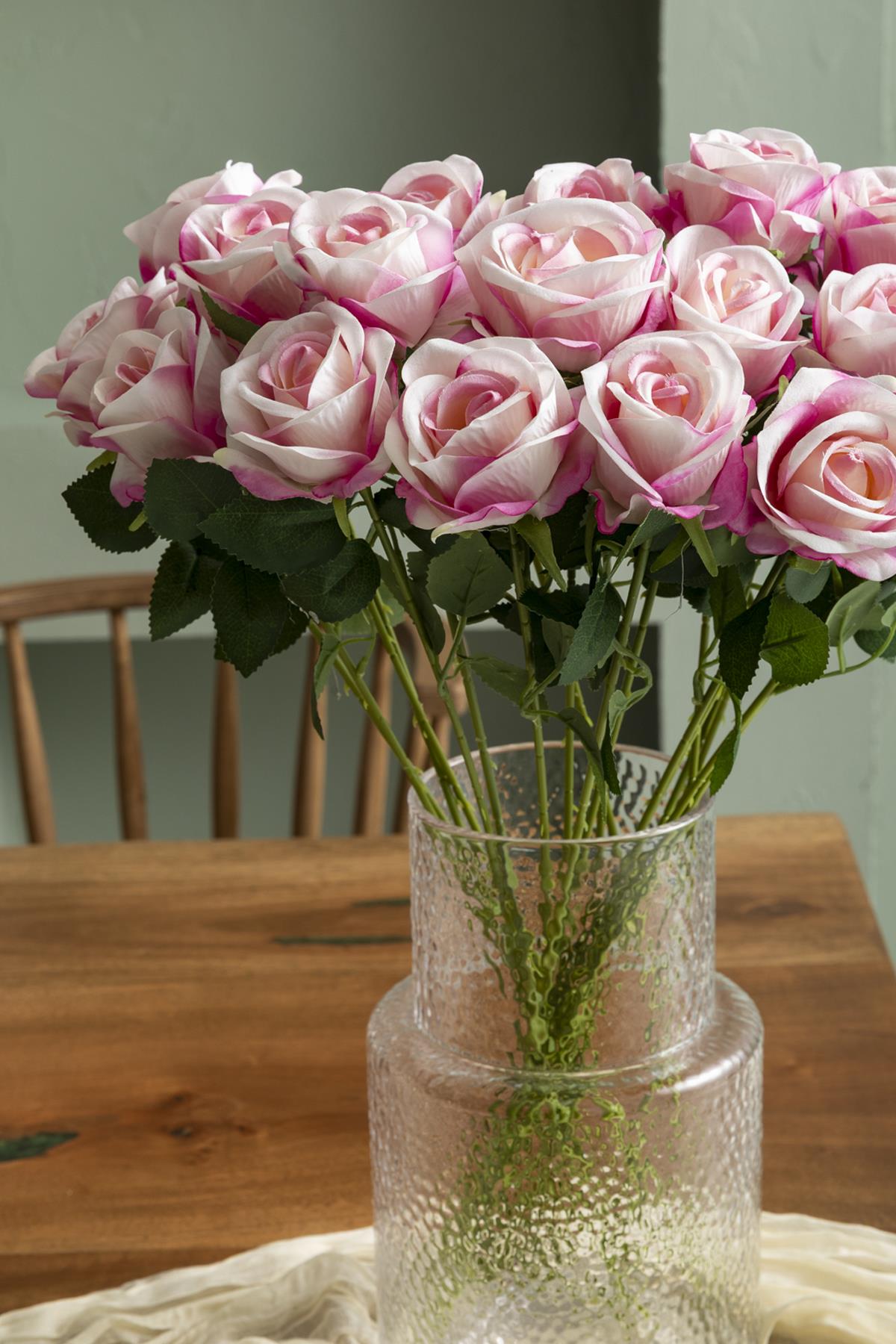 Yapay Kadife Gül Kırmızı 50 Cm