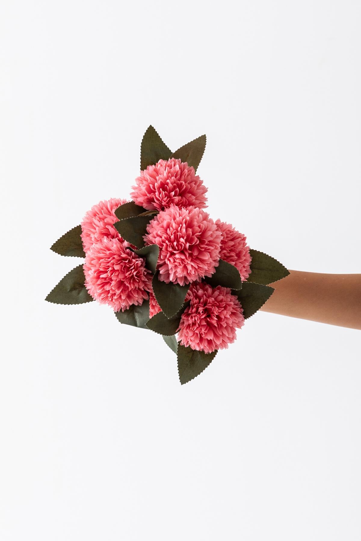 Yapay Kasımpatı Çiçeği Pembe 40 Cm 7 Dal