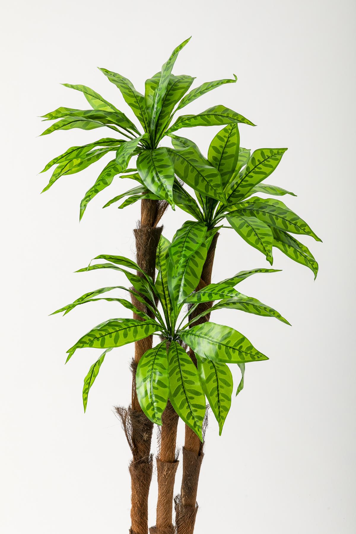 Yapay Kılıç Ağacı 150 Cm 54 Dal Alacalı Yeşil