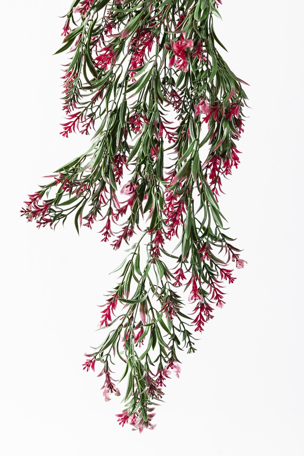 Yapay Kılıç Sarmaşık Uv Korumalı Yeşil Pembe 80 Cm