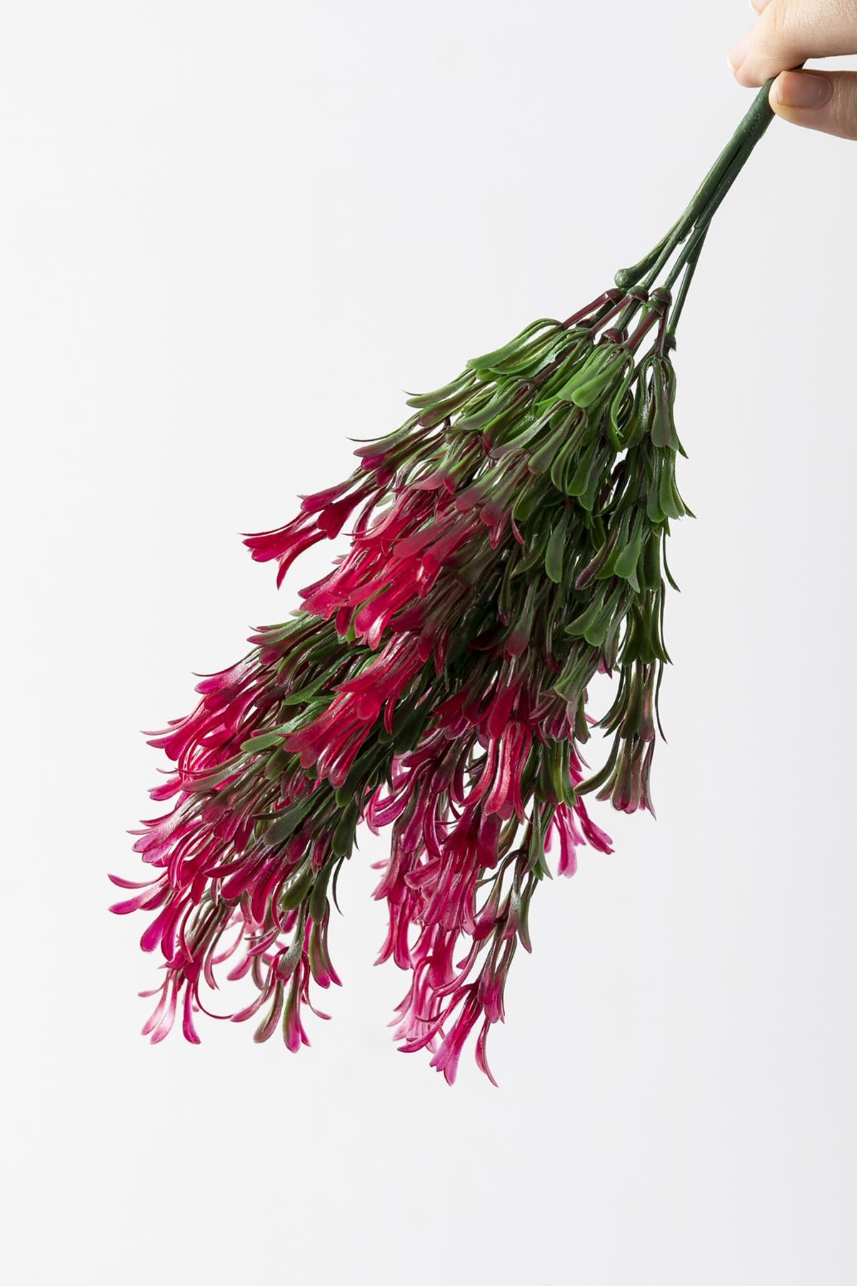 Yapay Latus Demeti Yeşil Pembe 35 Cm 5 Dal (Uv)