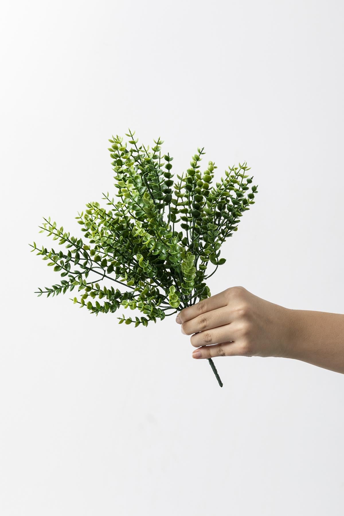 Yapay Okaliptus Demeti Yeşil 35 Cm 7 Dal(Uv)