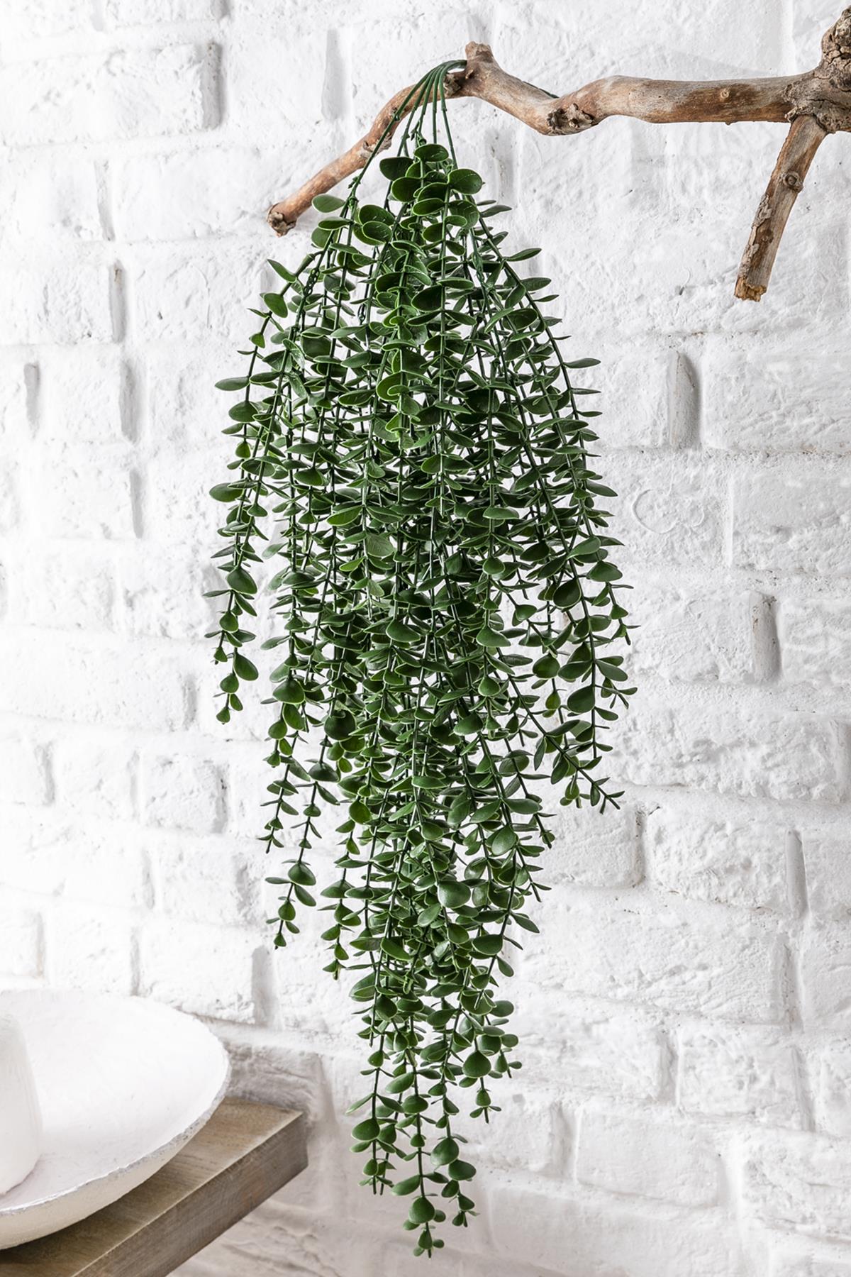 Yapay Okaliptus Sarmaşık (Uv) Korumalı Koyu Yeşil 90 Cm 5 Dal (Uv)