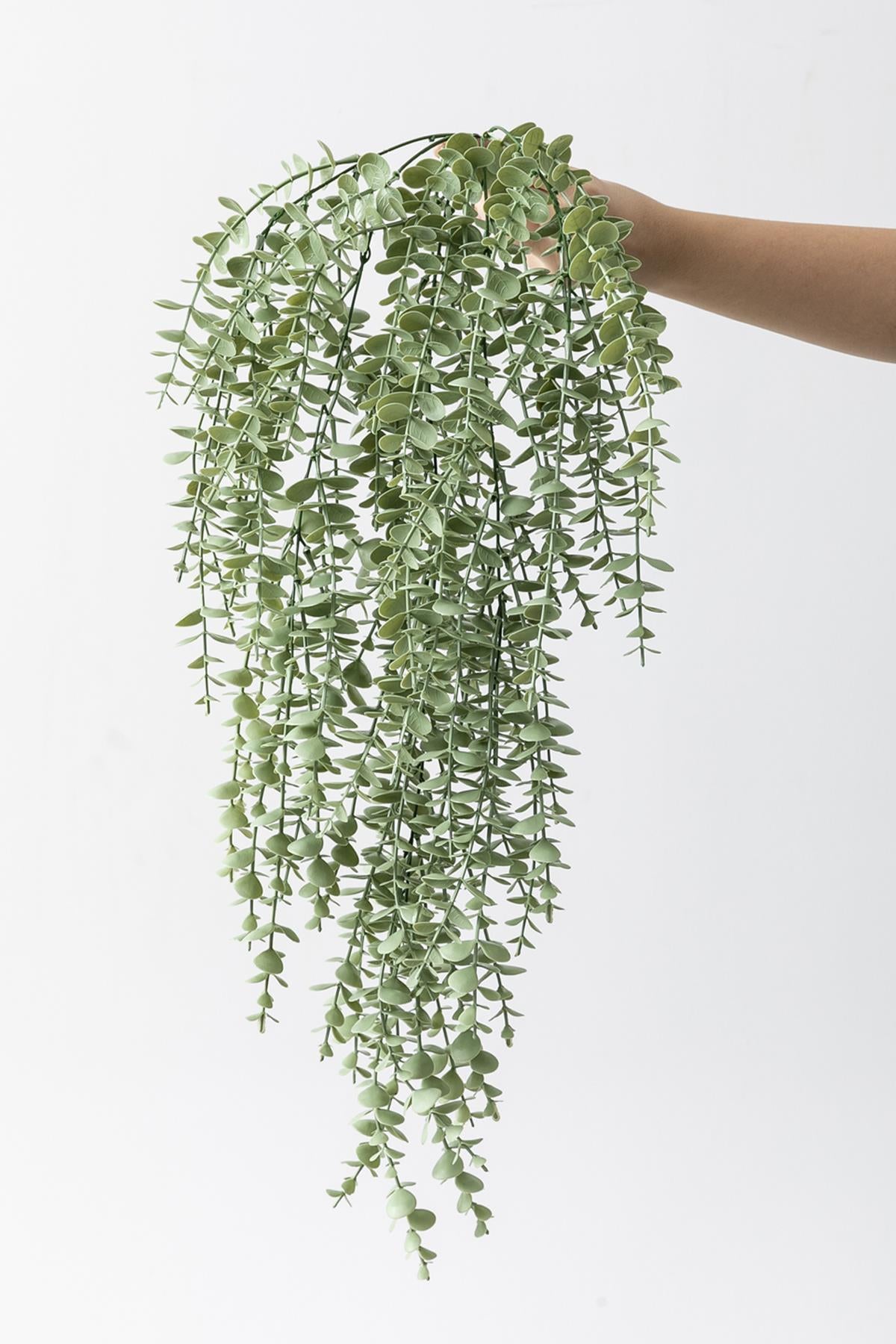 Yapay Okaliptus Sarmaşık Uv Korumalı Pastel Yeşil 90 Cm 5 Dal