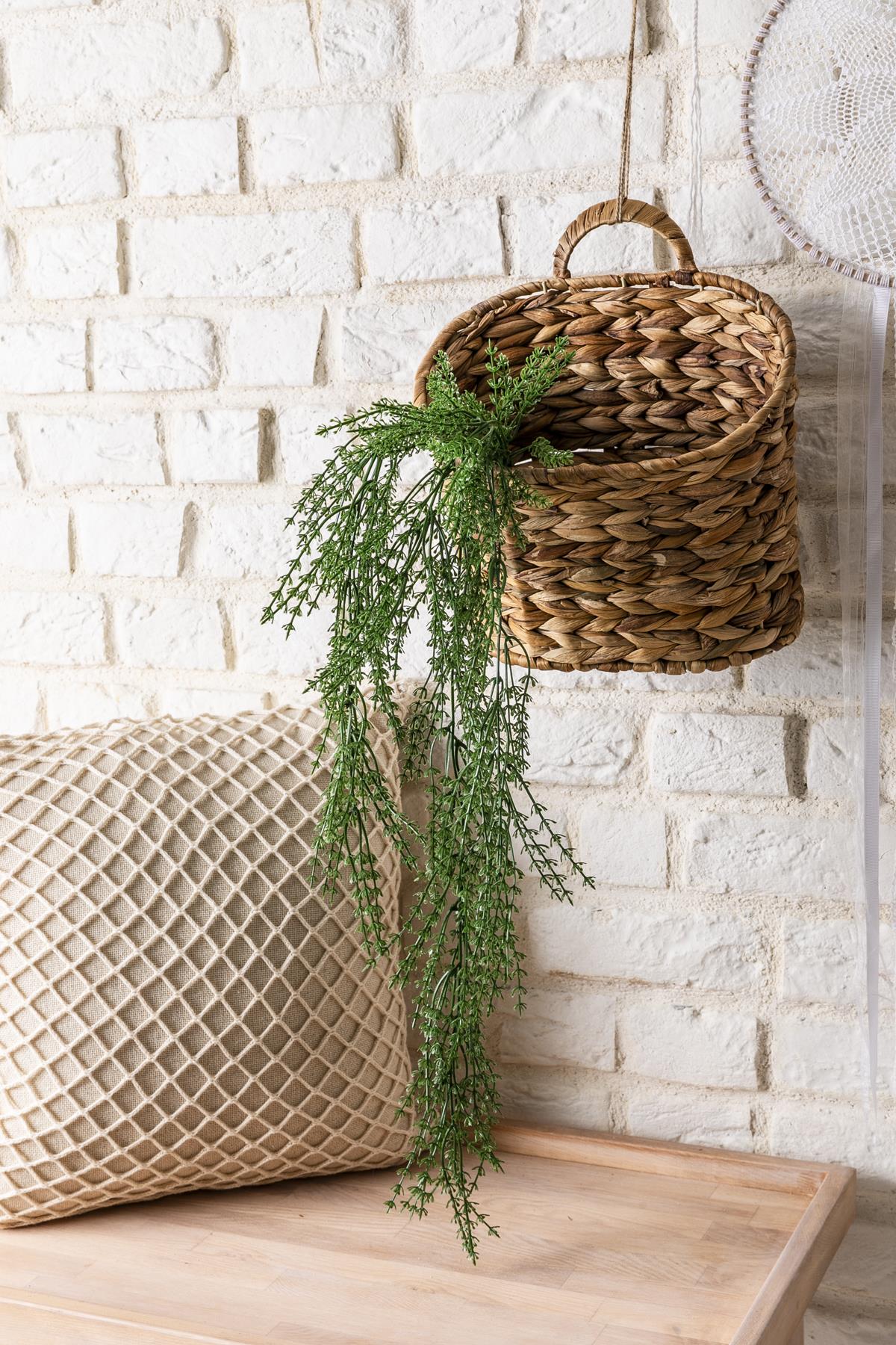 Yapay Ot Sarmaşık Koyu Yeşil (Uv) Korumalı 80 Cm 5 Dal (Uv)