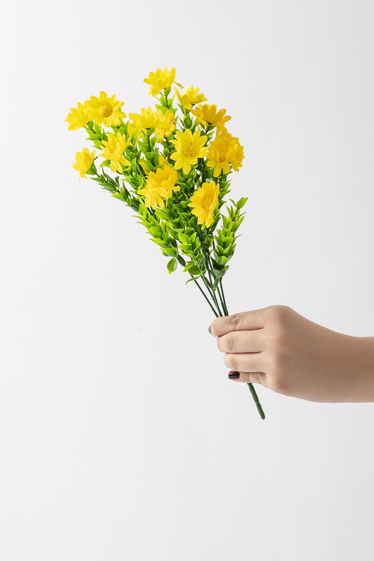 Yapay Papatya Demeti 35 Cm 5 Dal