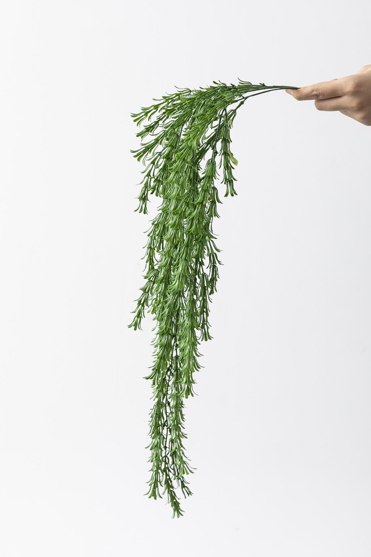Yapay Püsküllü Sarmaşık (Uv) Korumalı Koyu Yeşil 80 Cm 5 Dal (Uv)