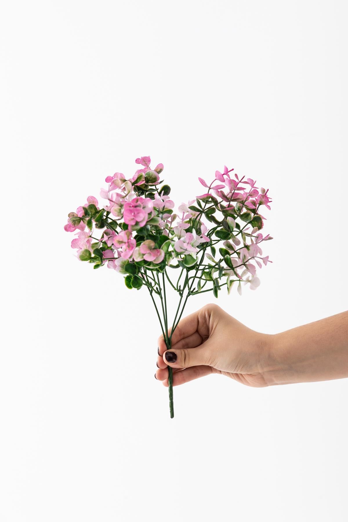 Yapay Renkli Okaliptus Demeti 35 Cm 5 Dal