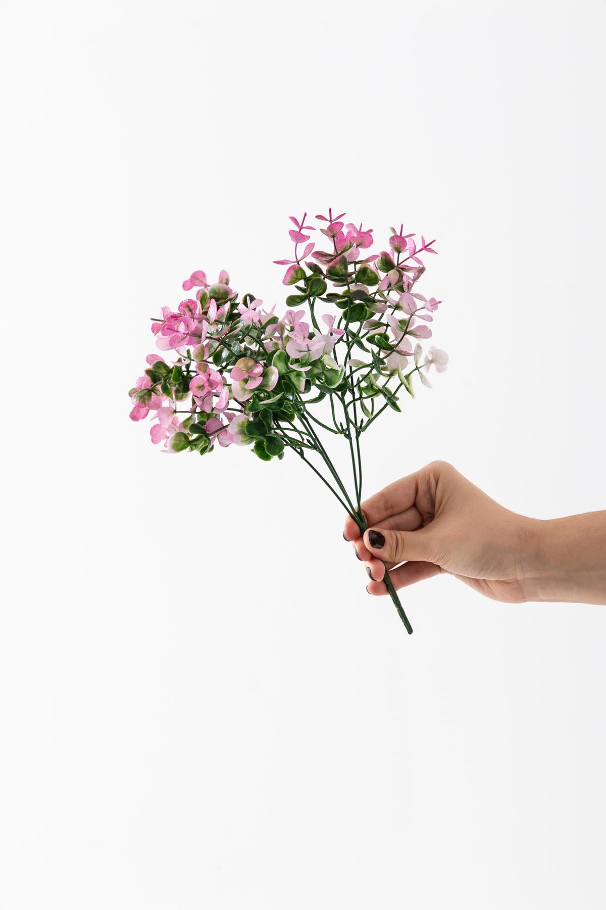 Yapay Renkli Okaliptus Demeti 35 Cm 5 Dal