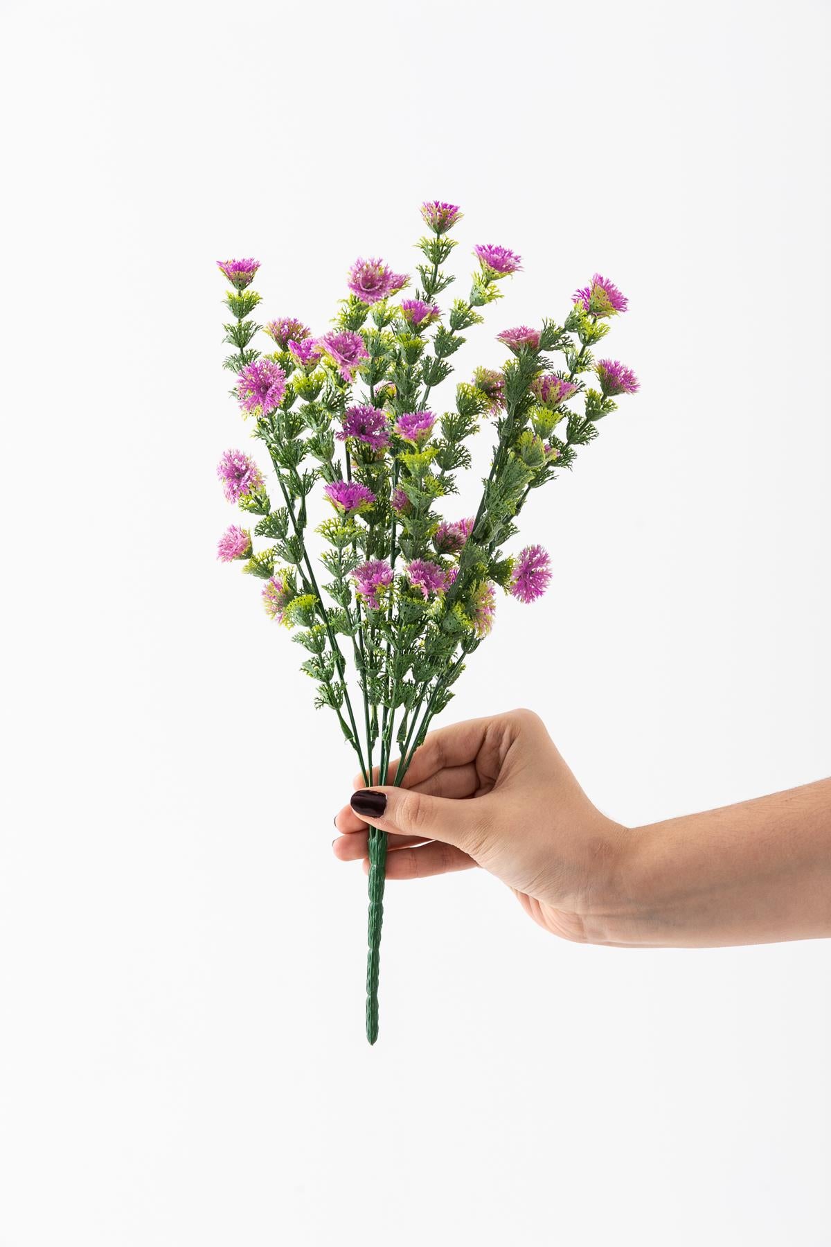 Yapay Renkli Yeşillik Demeti 40 Cm 5 Dal